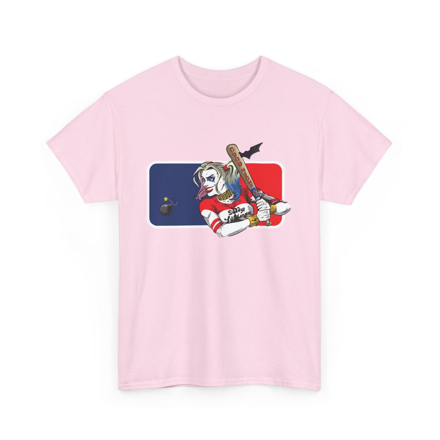 Unisex Baseball Graphic Tee - Harley Quinn DC Casual Wear for Sports Lovers