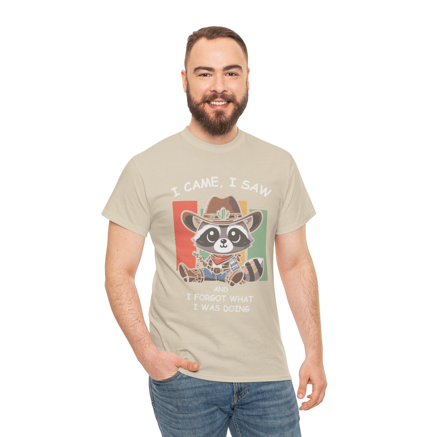 Fun Raccoon Graphic Tee, Cute Funny Animal T-Shirt, Unique Gift, Unisex Cotton Tee, Casual Wear, Birthday Gift, Humor Shirt