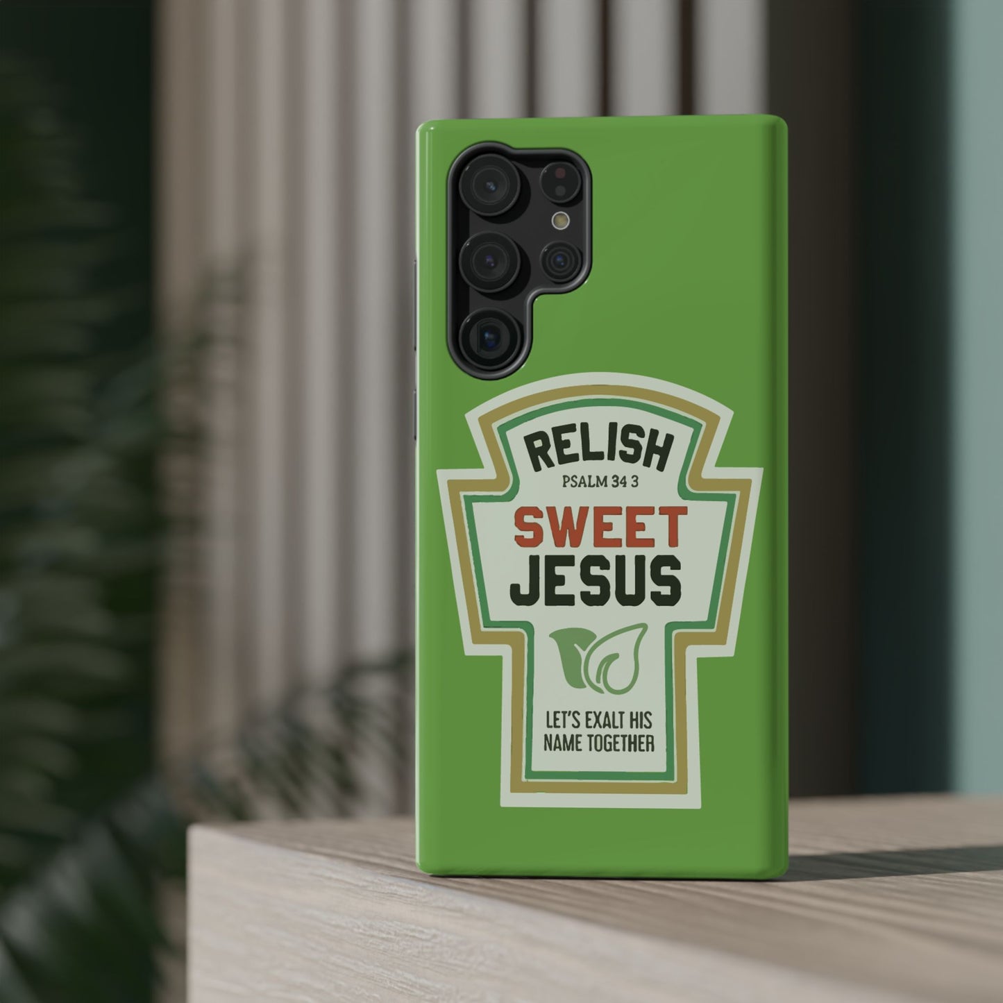 Relish Sweet Jesus Phone Case, Christian Gift, Impact-Resistant Case, Religious Phone Accessory, Faith-Based Present, Celebration Case