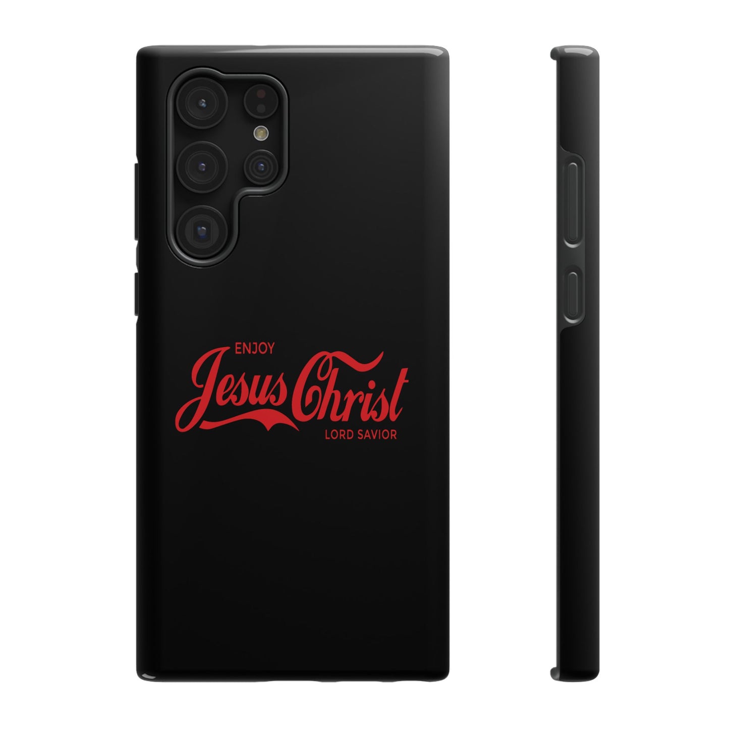 Impact-Resistant Phone Case: Enjoy Jesus Christ Lord Savior, Christian Gift, Durable Protection, Faith-Based Accessory, Holiday Gift