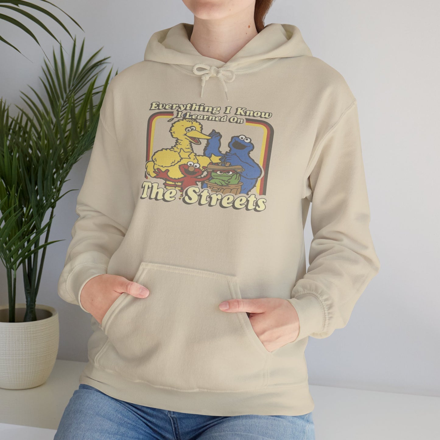 Vintage Street Art Hoodie - Cozy Unisex Sweatshirt for Creative Souls, Outdoor Relaxation, Casual Hangouts