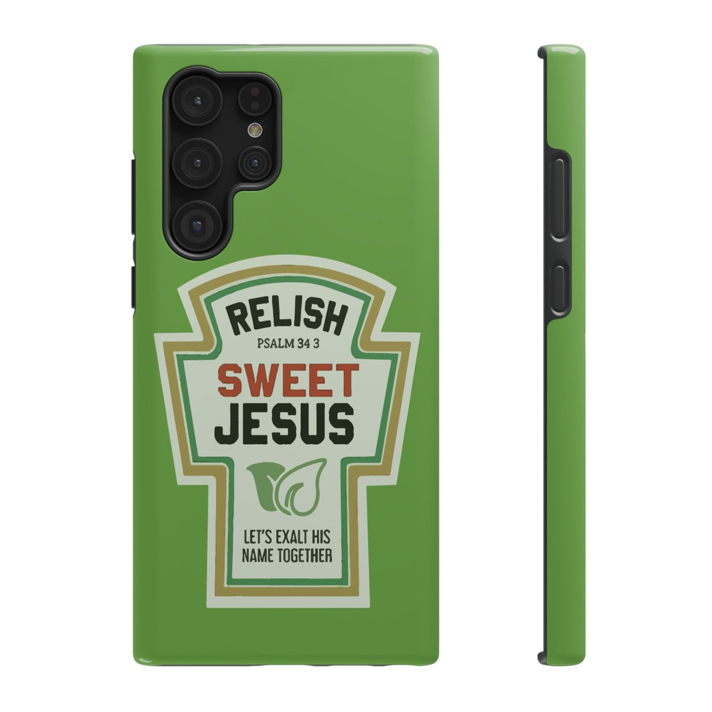 Relish Sweet Jesus Phone Case, Christian Gift, Impact-Resistant Case, Religious Phone Accessory, Faith-Based Present, Celebration Case