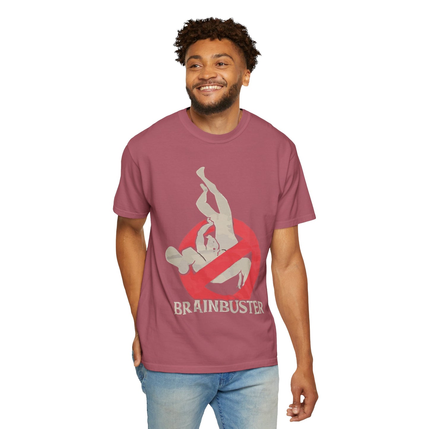 Unisex Fun Graphic T-Shirt, Graphic Tee, Casual Wear, Gift for Wrestling Fans, Brainbuster Design, Humor Apparel, Everyday Style