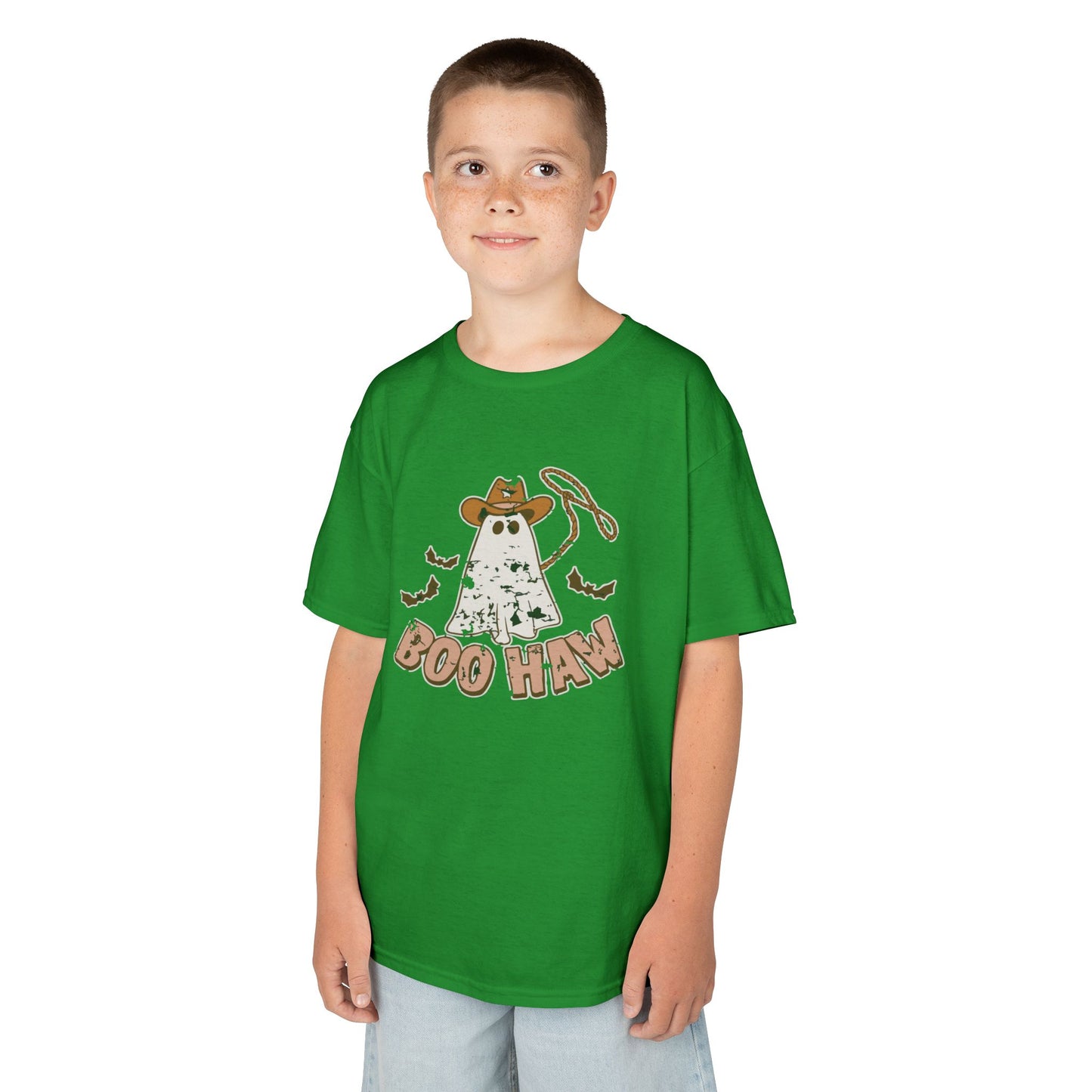 Boo Haunt Kids Tee, Halloween Shirt, Ghost Costume T-Shirt, Fun Kids Apparel, Spooky Party Outfit