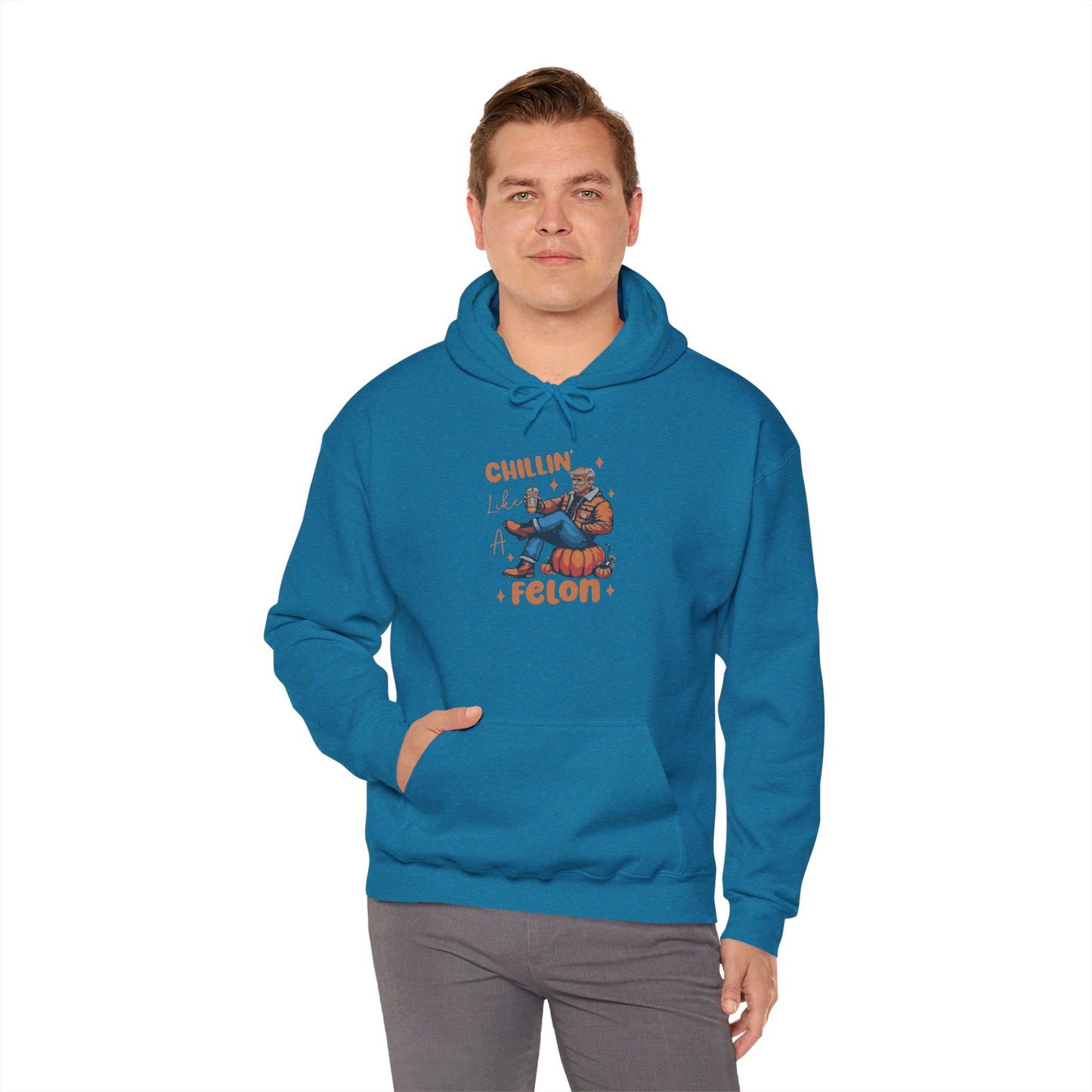 Chillin' Like a Felon Hoodie - Cozy Unisex Sweatshirt for Fall Celebrations