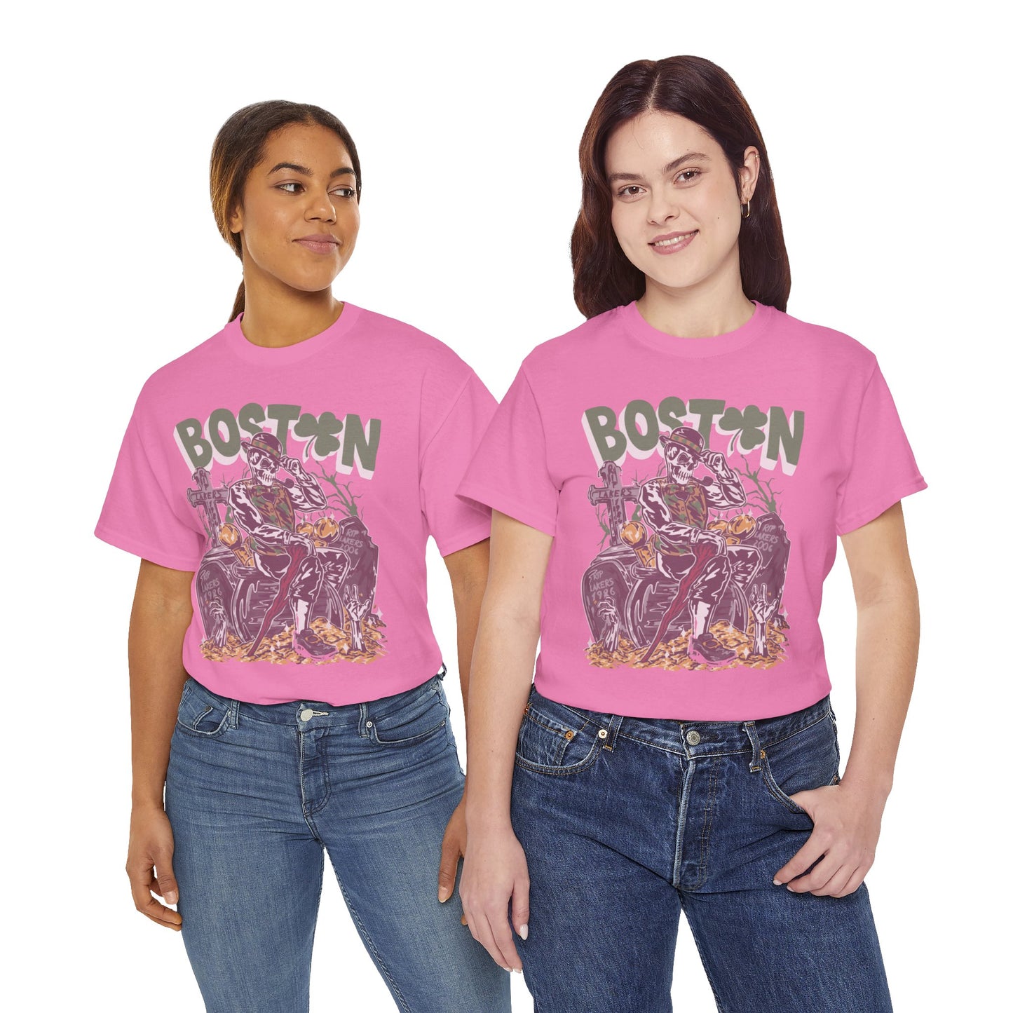 Boston Graphic Tee, Unisex Heavy Cotton T-Shirt, Vintage Boston Shirt, Irish Pride Apparel, St. Patrick's Day Gift, Casual Wear