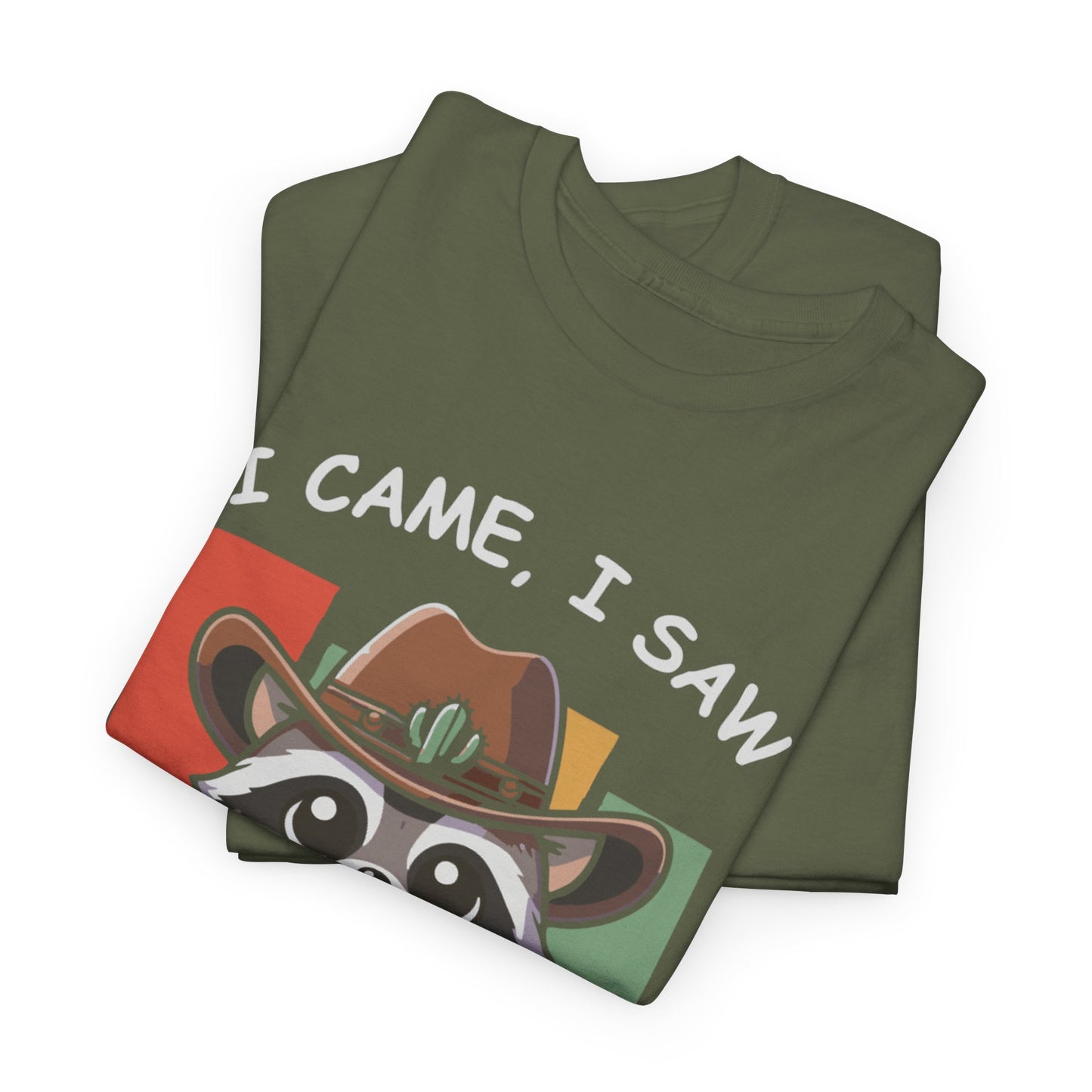 Fun Raccoon Graphic Tee, Cute Funny Animal T-Shirt, Unique Gift, Unisex Cotton Tee, Casual Wear, Birthday Gift, Humor Shirt