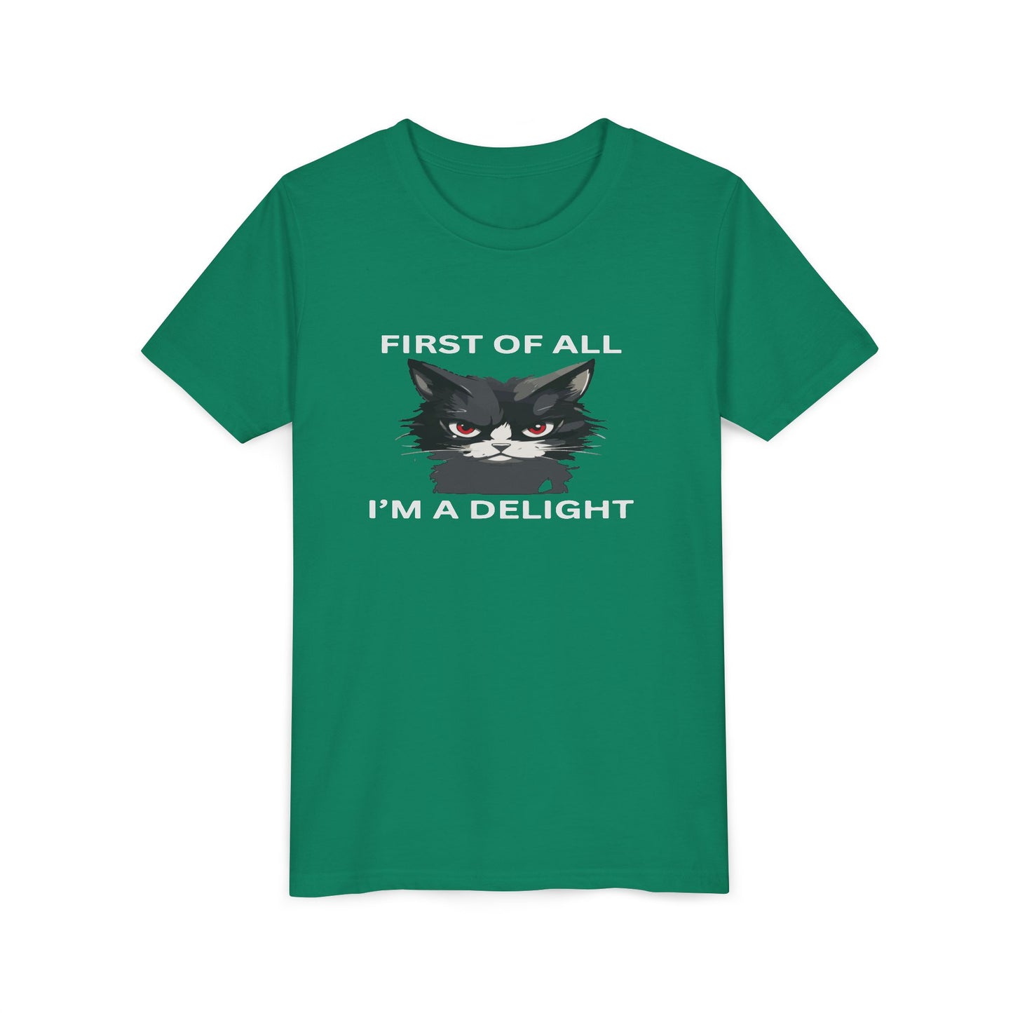 Youth Cat Humor Tee - Perfect for Cat Lovers, Birthday Gifts for Kids, Everyday Wear, Funny Quotes Shirt, Gift for Pet Lovers
