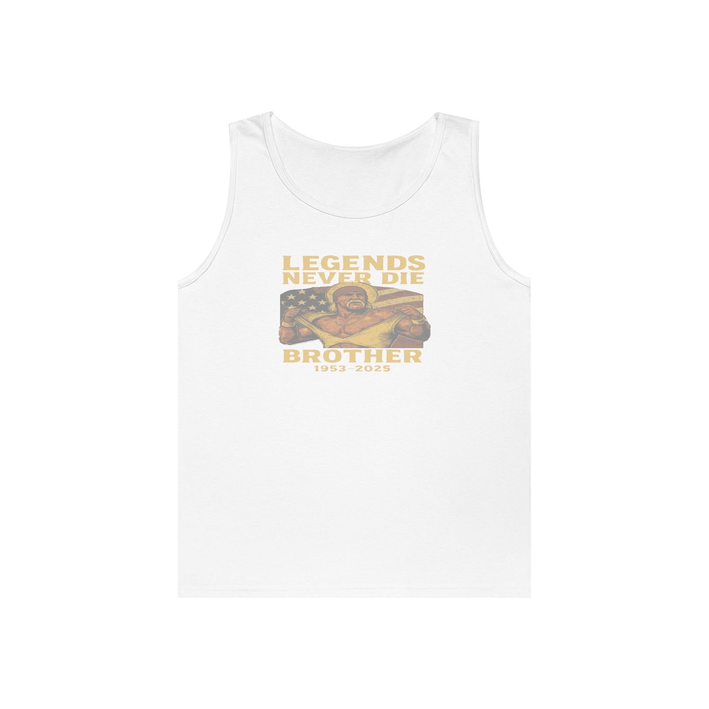 Unisex Heavy Cotton Tank Top | Legends Never Die Brother, Memorial Gift, Casual Wear, Summer Outfit, Unique Tribute