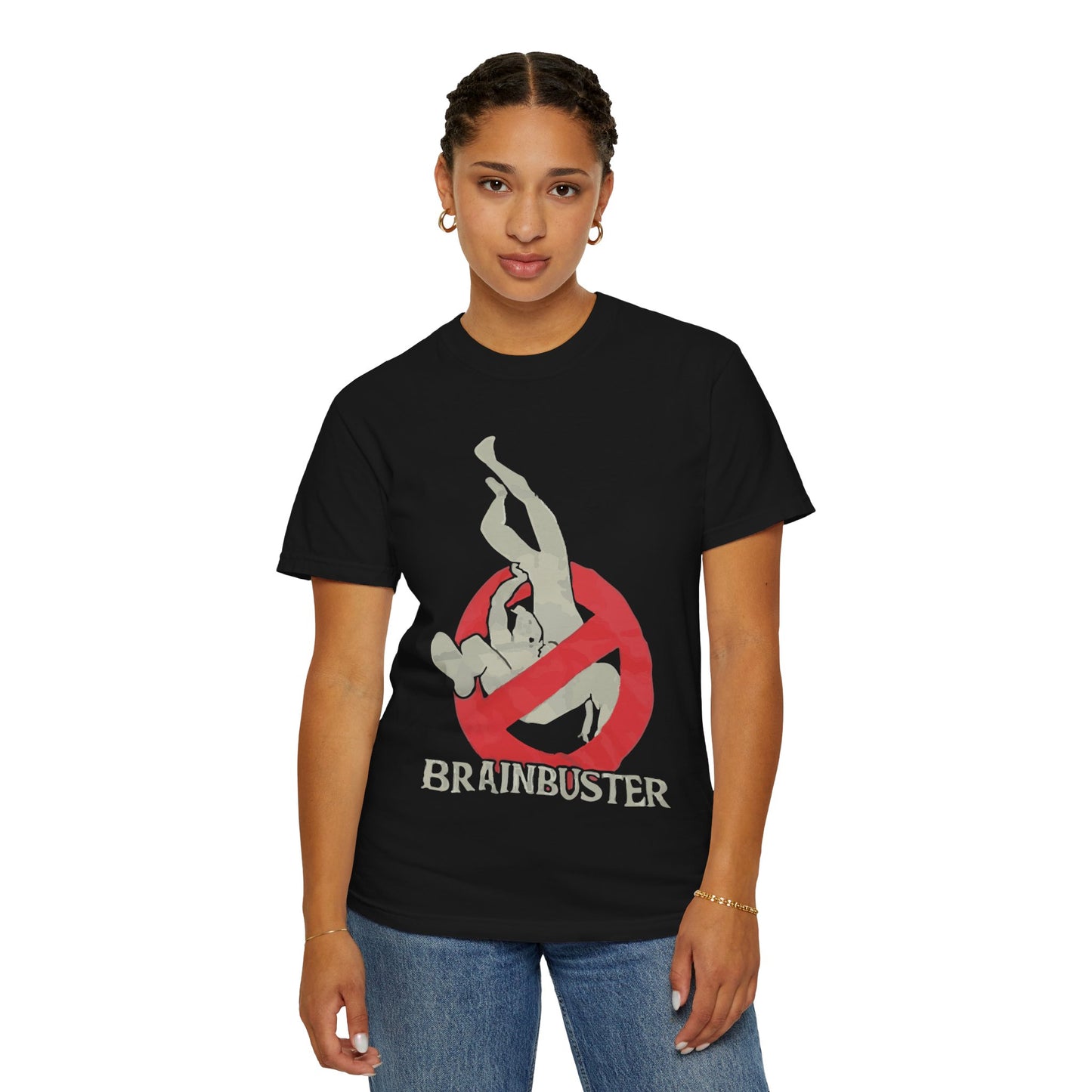 Unisex Fun Graphic T-Shirt, Graphic Tee, Casual Wear, Gift for Wrestling Fans, Brainbuster Design, Humor Apparel, Everyday Style