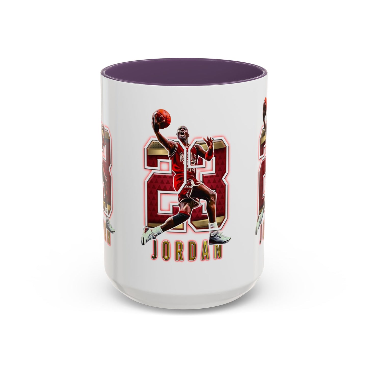 Michael Jordan Accent Coffee Mug - 11oz & 15oz - Perfect Gift for Sports Fans, Collectors, Basketball Lovers, Unique Gift Idea