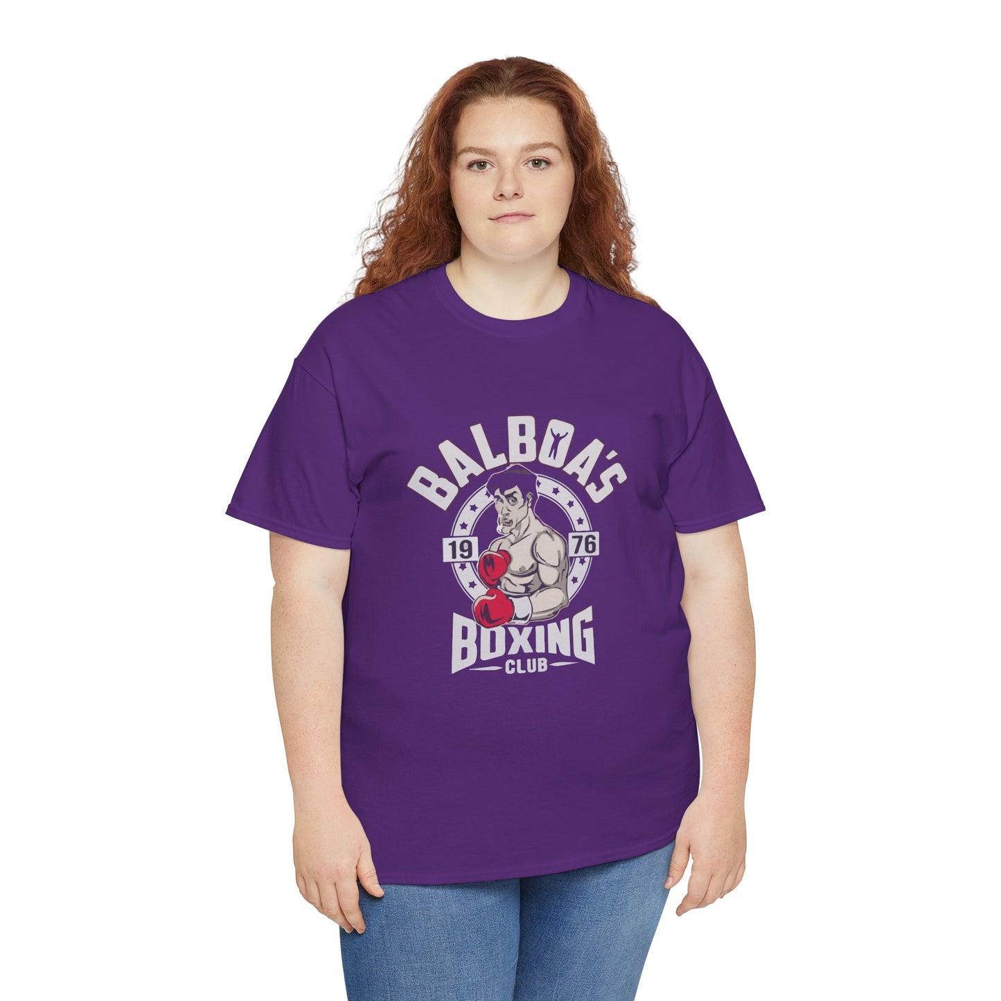 Balboa's Boxing Club Unisex Heavy Cotton Tee - Vintage Sports Shirt, Gym Apparel, Boxing Fan Gear, Fitness Gift, Casual Wear
