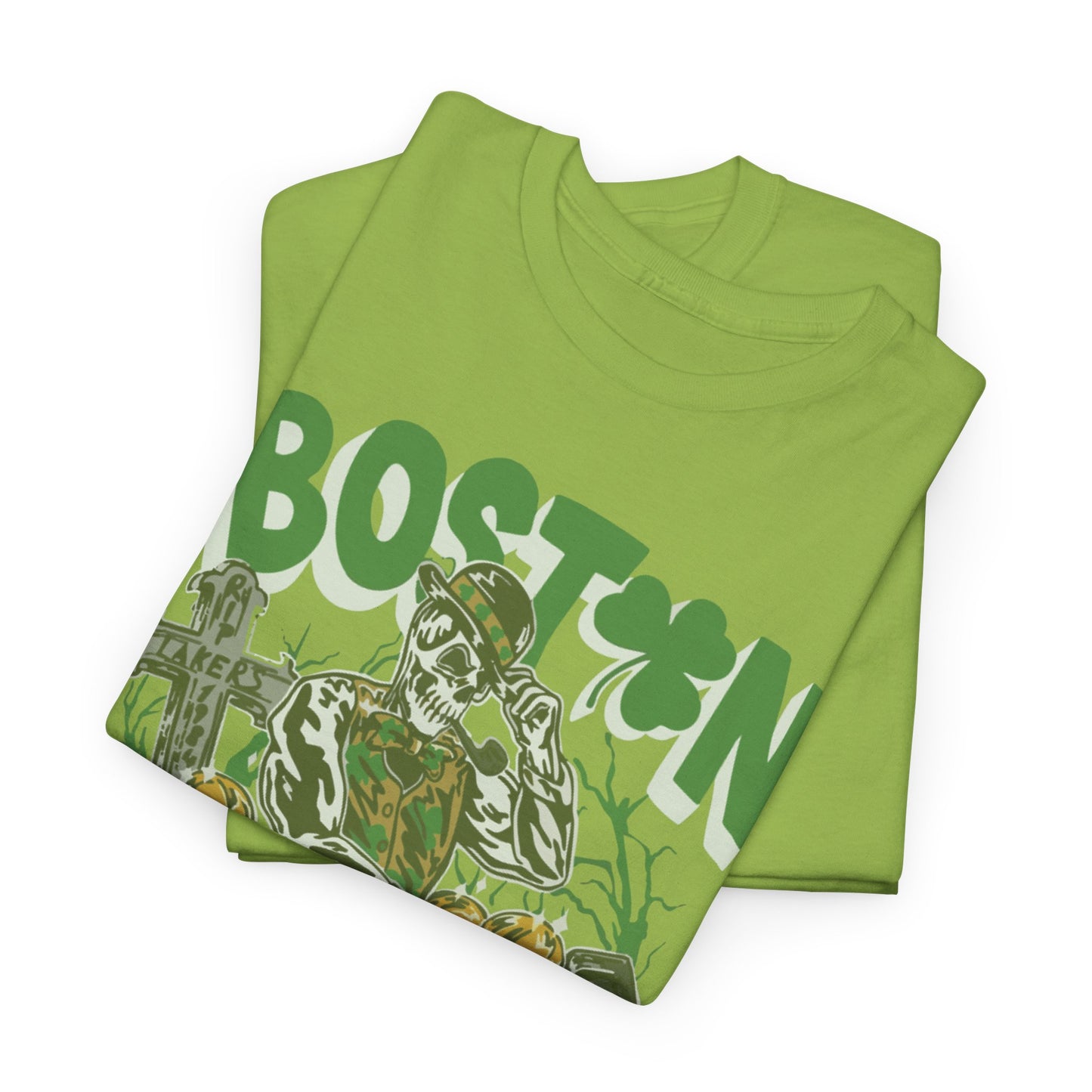 Boston Graphic Tee, Unisex Heavy Cotton T-Shirt, Vintage Boston Shirt, Irish Pride Apparel, St. Patrick's Day Gift, Casual Wear