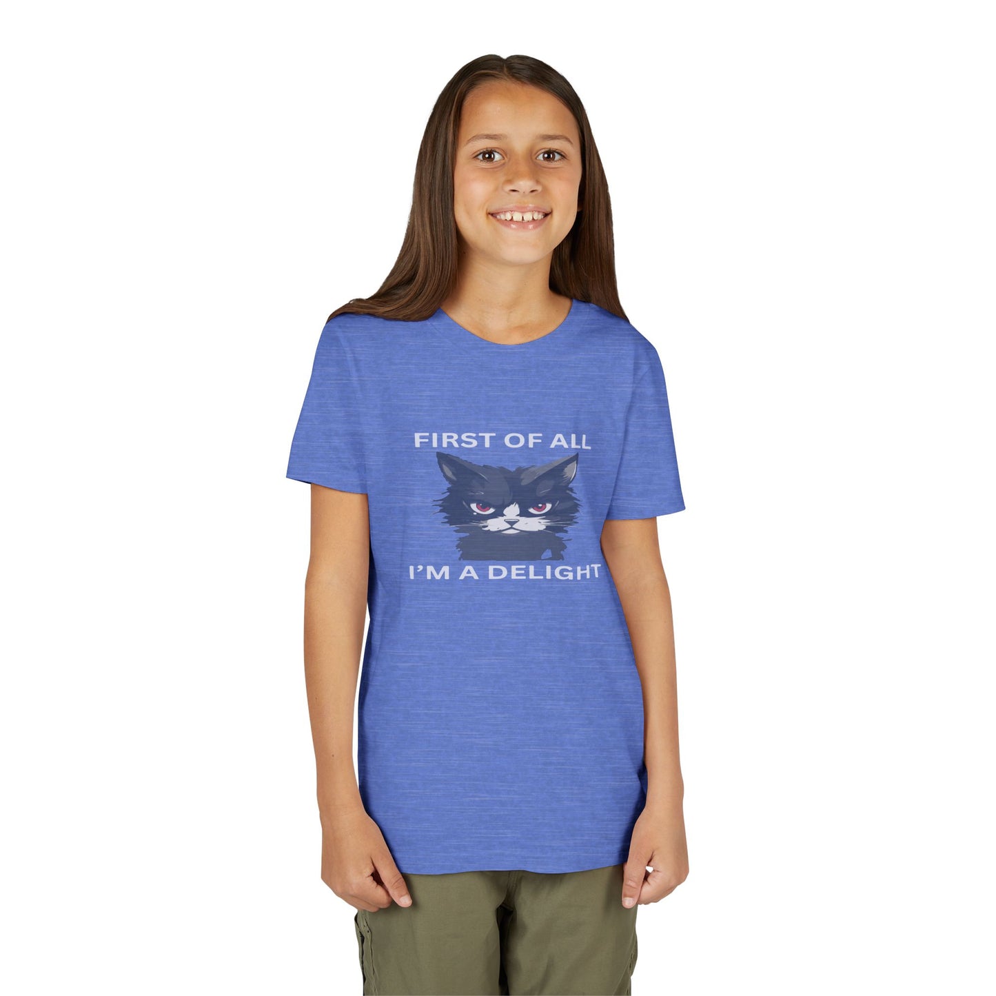 Youth Cat Humor Tee - Perfect for Cat Lovers, Birthday Gifts for Kids, Everyday Wear, Funny Quotes Shirt, Gift for Pet Lovers
