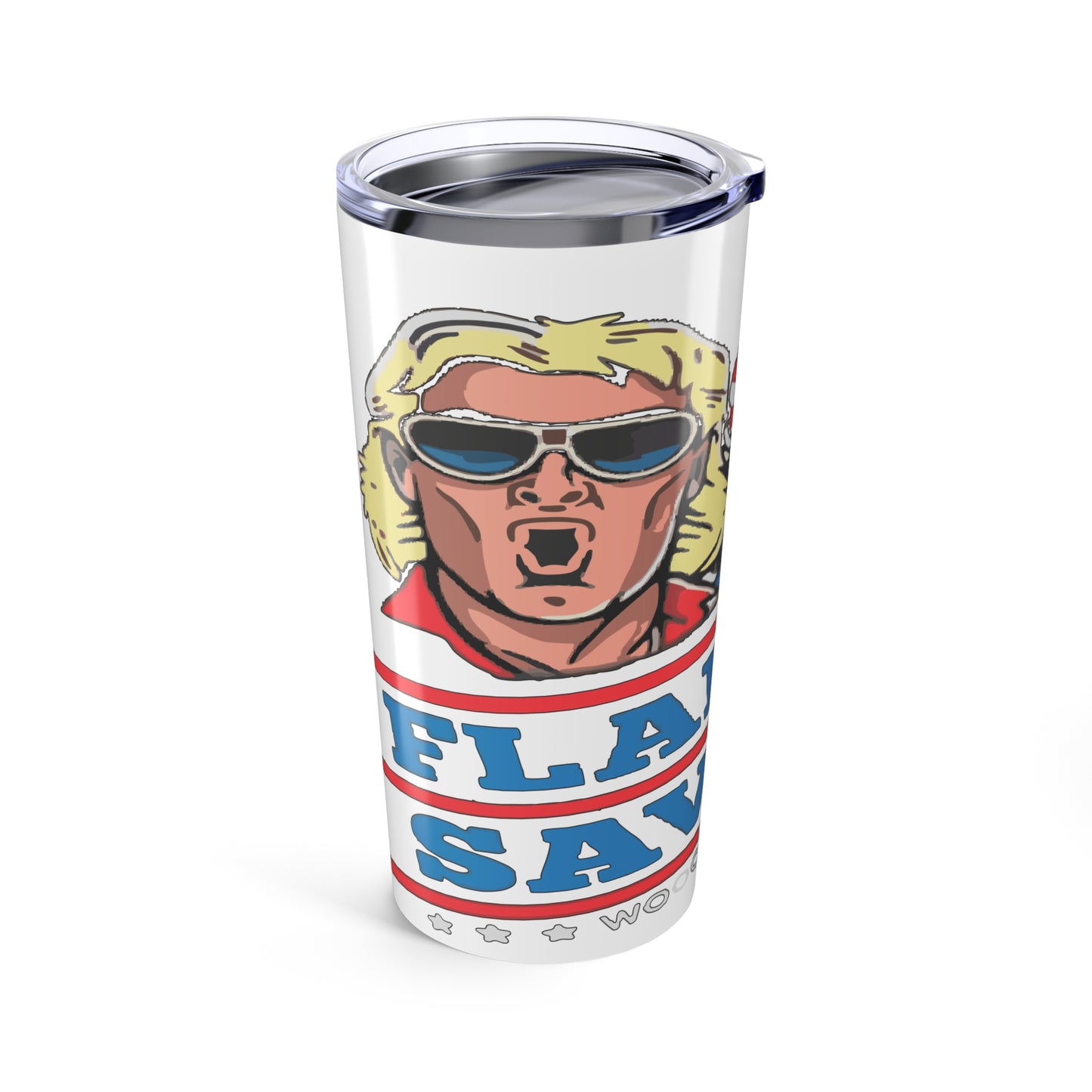 Patriotic Tumbler 20oz - Flair vs Savage, Ideal for BBQs, Tailgating, and Outdoor Celebrations, Perfect Gift for Friends and Family