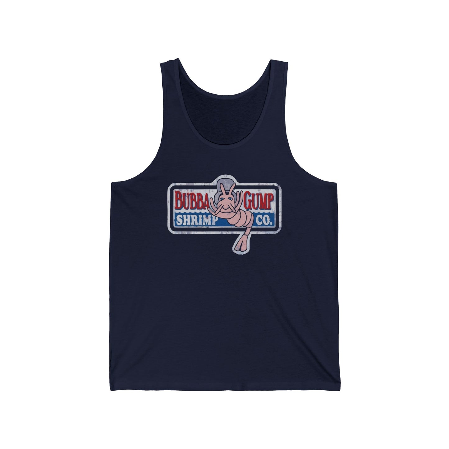 Bubba Gump Shrimp Co. Unisex Jersey Tank Top - Summer Vibes, Beachwear, Gift for Sea Lovers, Casual Day Out, BBQs, Outdoor Events
