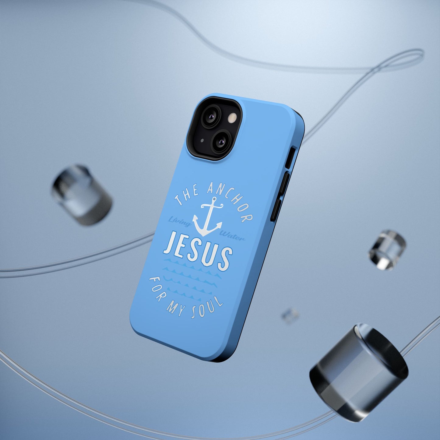 Jesus Anchor Phone Case, Christian Tech Accessories, Inspirational Gifts, Unique Phone Covers, Faith-Based Decor