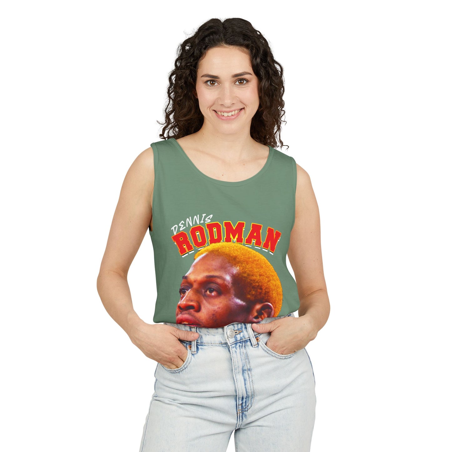 Dennis Rodman Vintage Tank Top, Unisex Graphic Tee, Sports Apparel, Summer Wear, Basketball Fan Gift