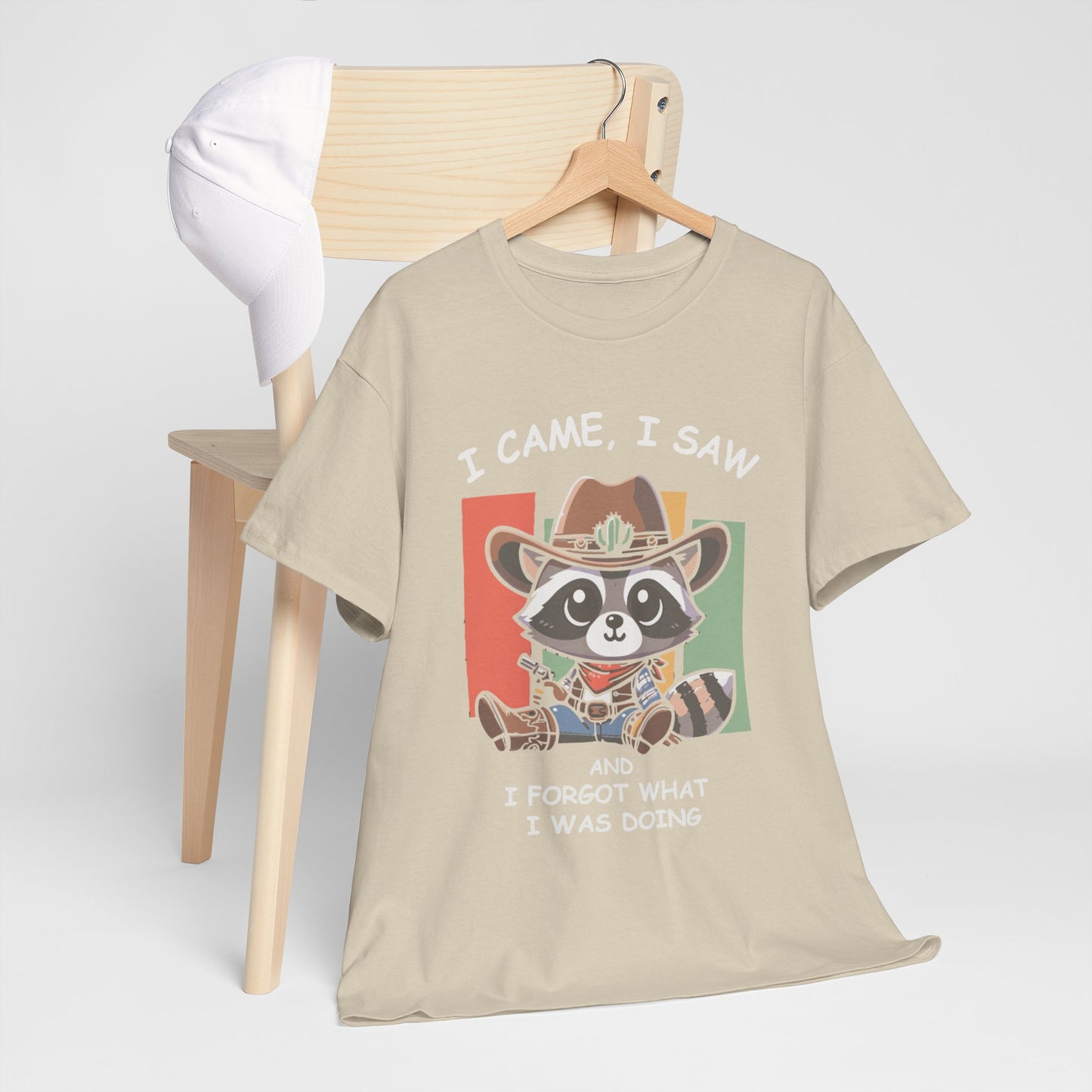 Fun Raccoon Graphic Tee, Cute Funny Animal T-Shirt, Unique Gift, Unisex Cotton Tee, Casual Wear, Birthday Gift, Humor Shirt
