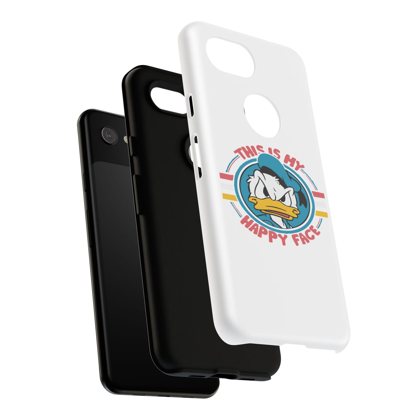 Tough Cases: This is My Happy Face Phone Case, Funny Phone Case, Donald Duck Case, Cute Phone Accessory, Gift for Disney Fans