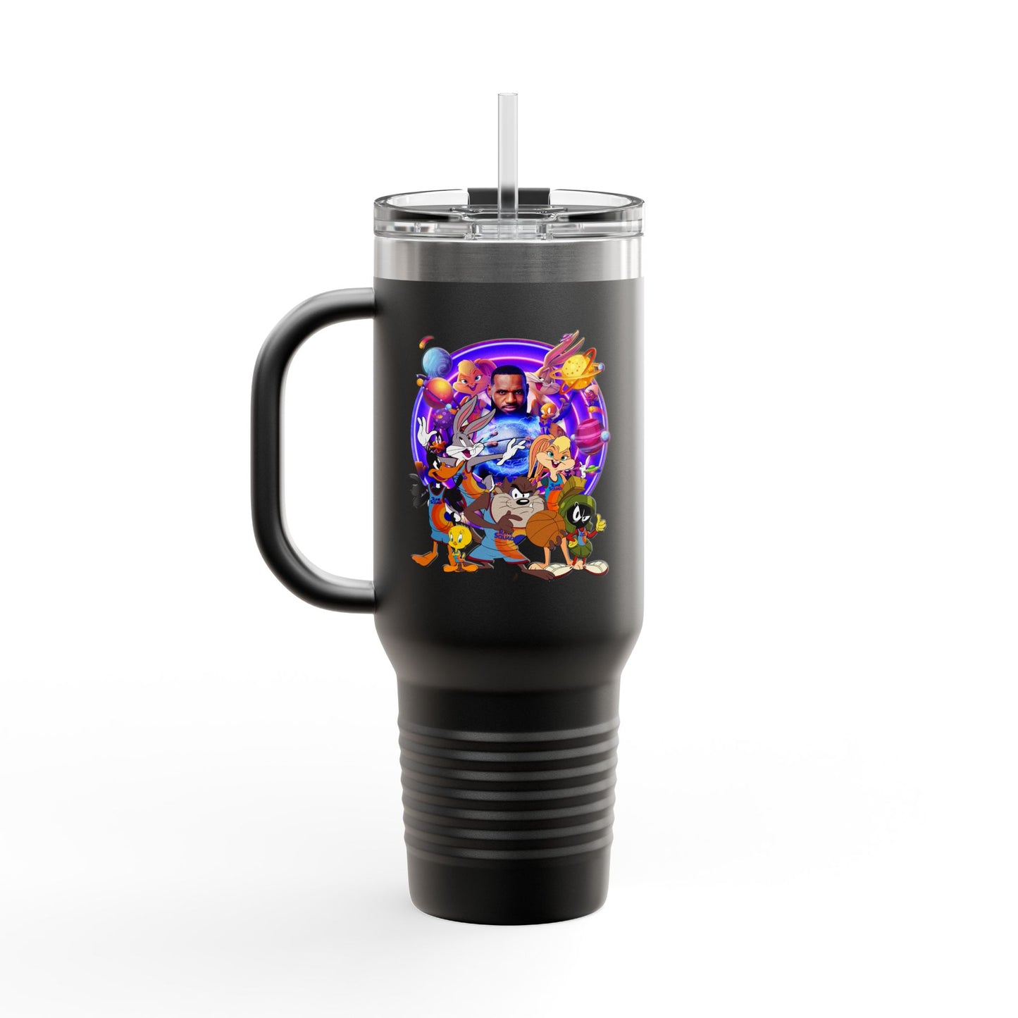Colorful Insulated Travel Mug, 40oz - Fun for Road Trips, Tailgating, Hot Summer Days, Gift for Friends, Family, or Kids