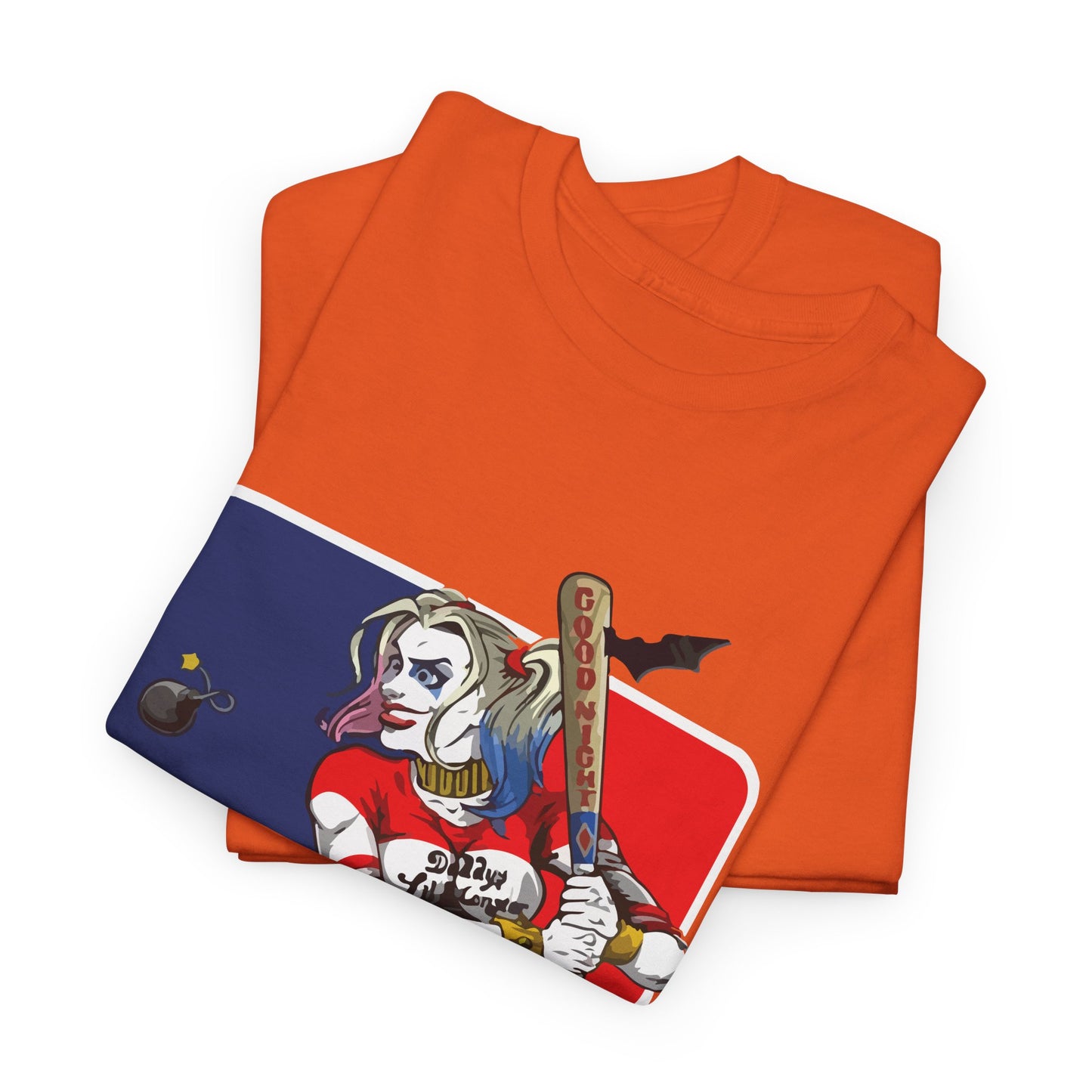 Unisex Baseball Graphic Tee - Harley Quinn DC Casual Wear for Sports Lovers
