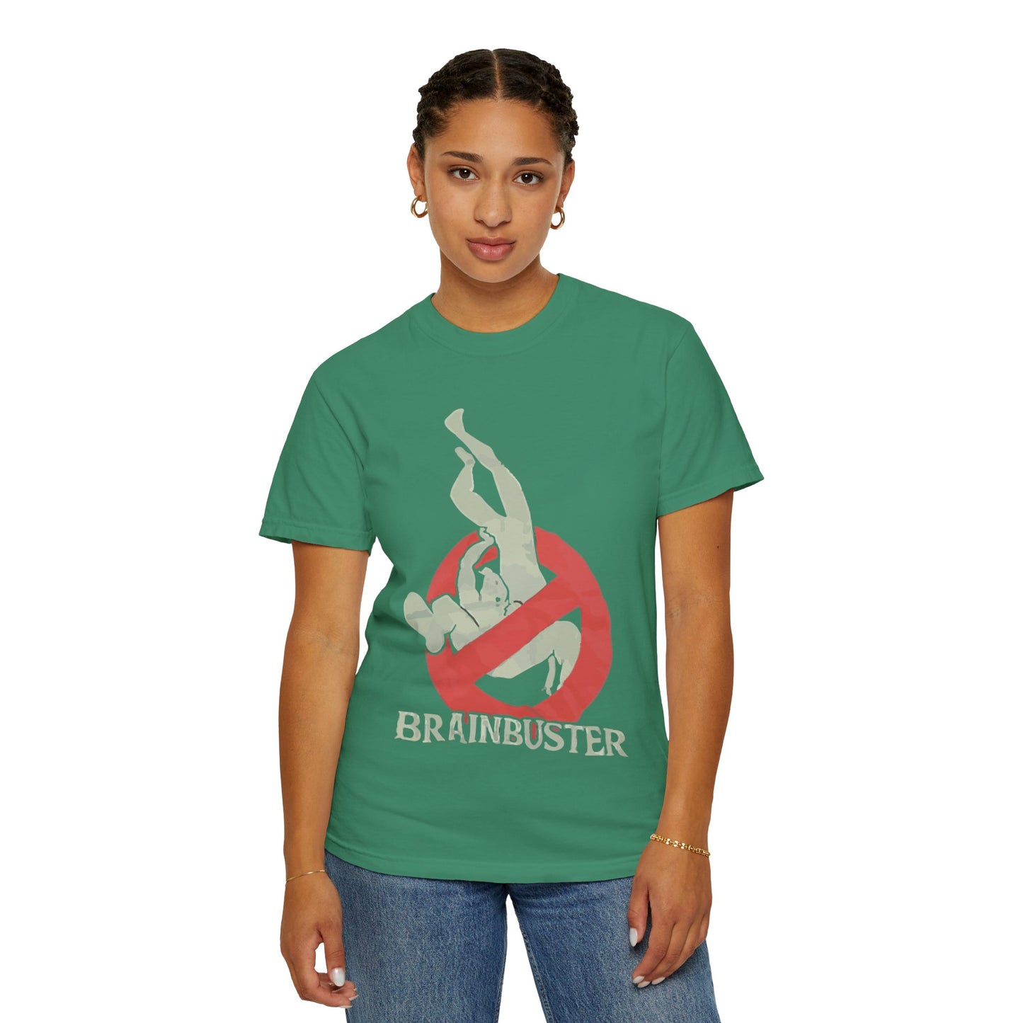 Unisex Fun Graphic T-Shirt, Graphic Tee, Casual Wear, Gift for Wrestling Fans, Brainbuster Design, Humor Apparel, Everyday Style