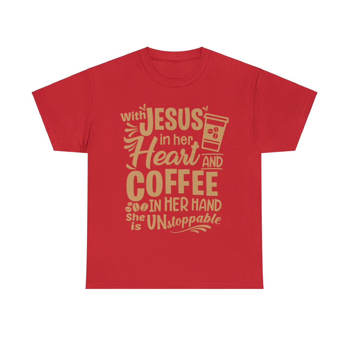 Jesus and Coffee Heavy Cotton Tee