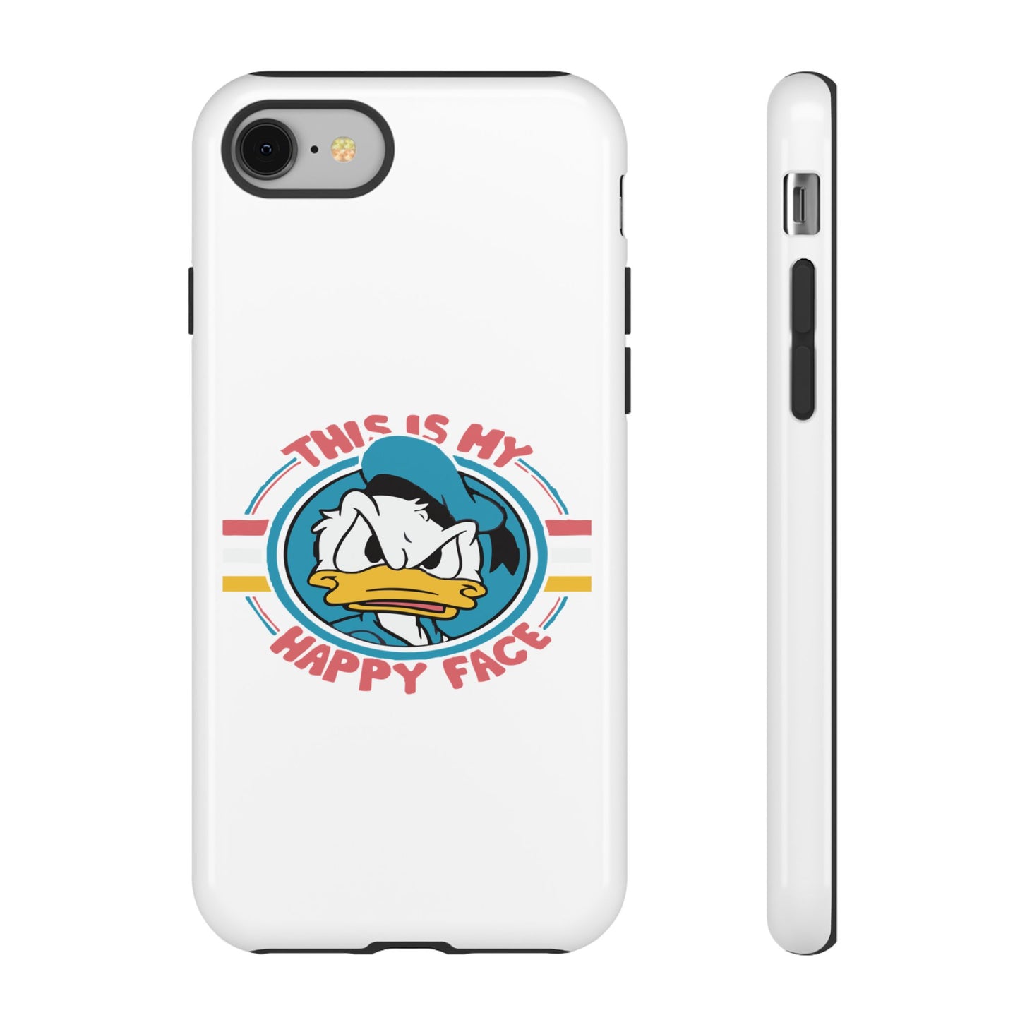 Tough Cases: This is My Happy Face Phone Case, Funny Phone Case, Donald Duck Case, Cute Phone Accessory, Gift for Disney Fans