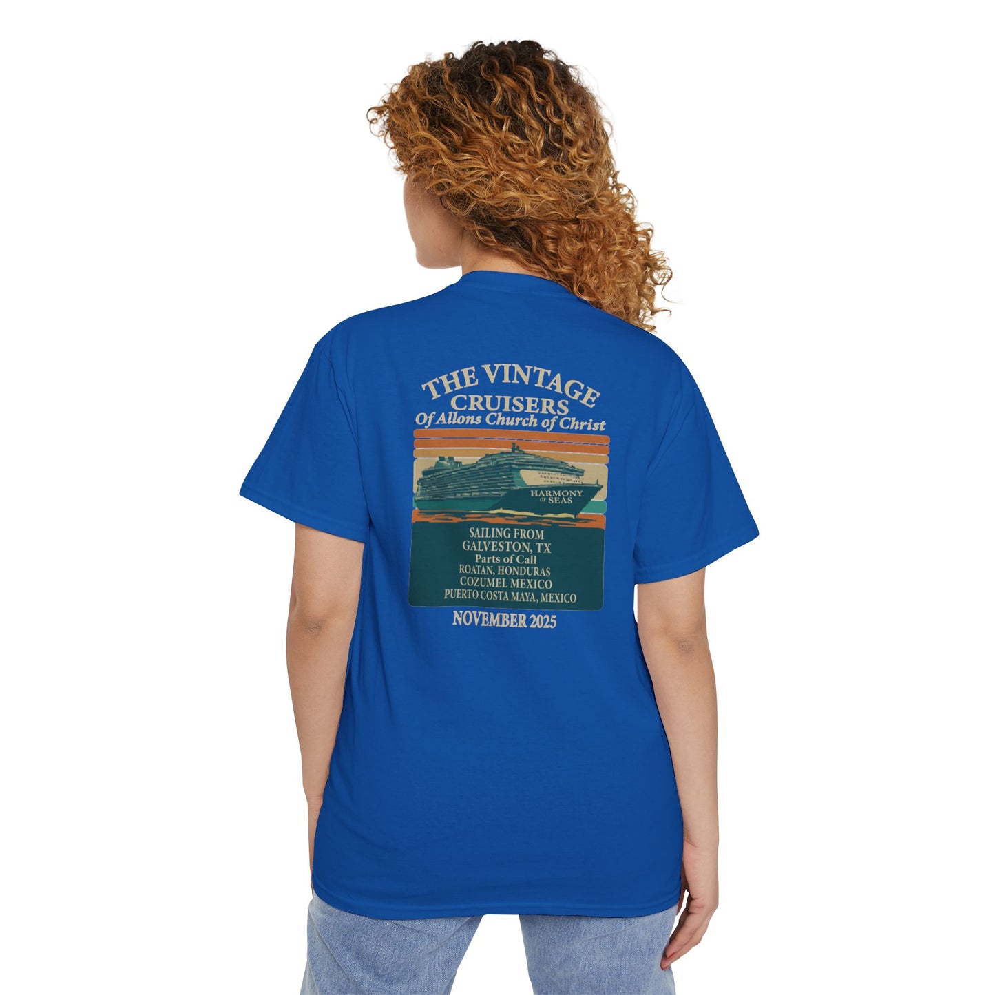 Retro Pocket Tee Allons Church of Christ Cruise 2025 Unisex T-Shirt