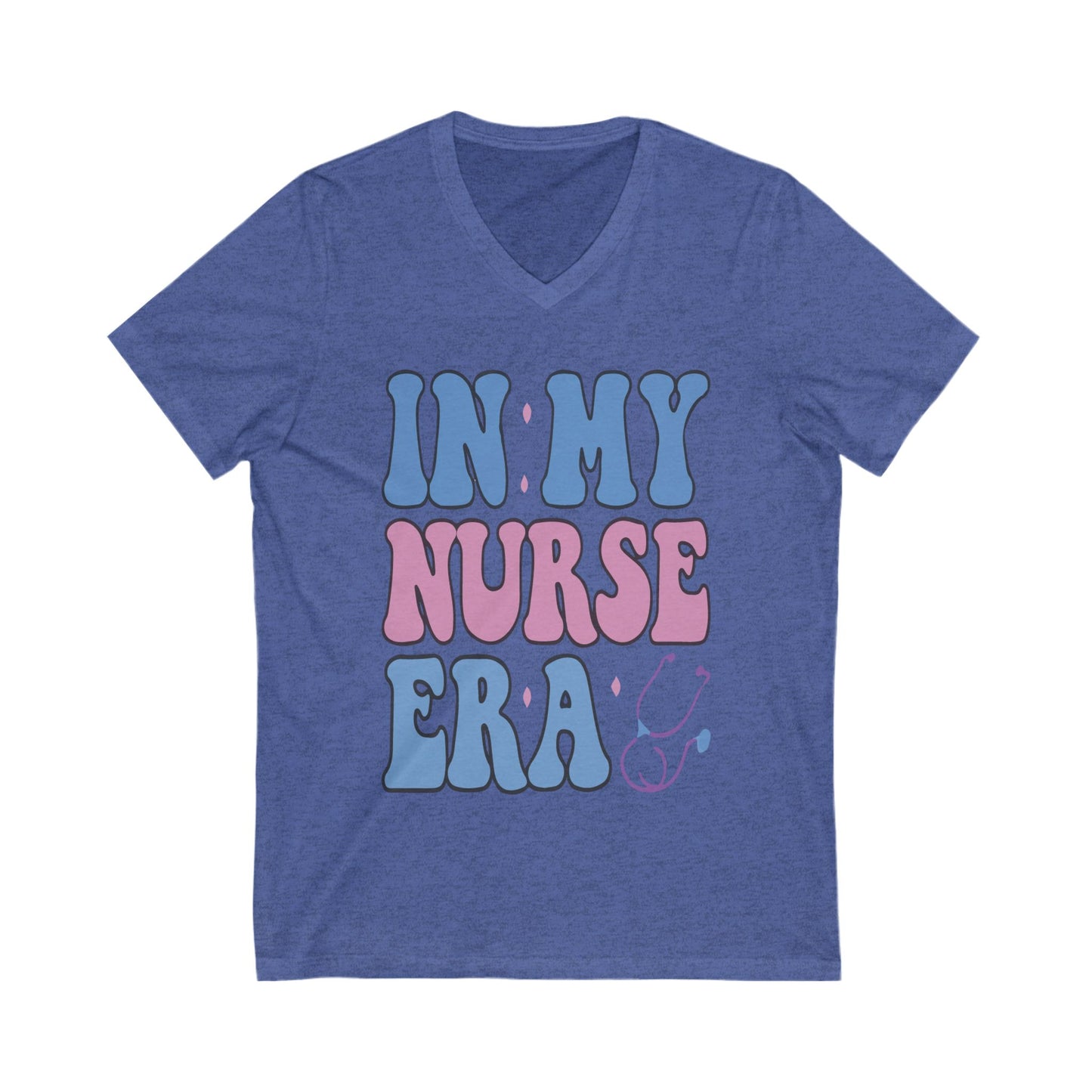 Nurse-Inspired V-Neck Tee, Funny Nurse Shirt, Gift for Nurses, Healthcare Apparel, Nurse Appreciation Day, Casual Wear