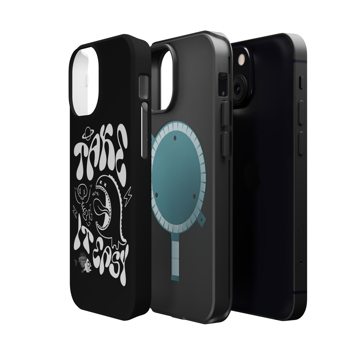 Magnetic Phone Case - Take It Easy Design, Cute Phone Cover, Gift for Him or Her, Trendy Accessories, Unique Tech Gifts