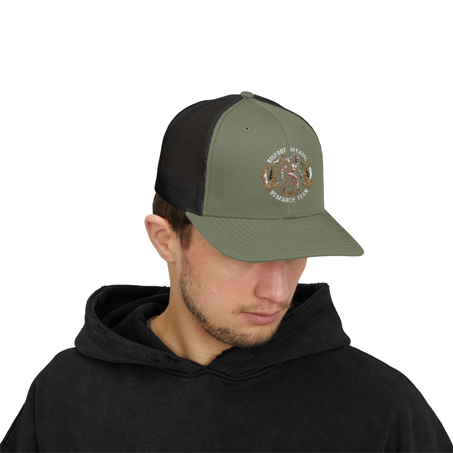 Bigfoot Research Snapback Trucker Cap - Stylish Outdoor Adventure Hat for Him