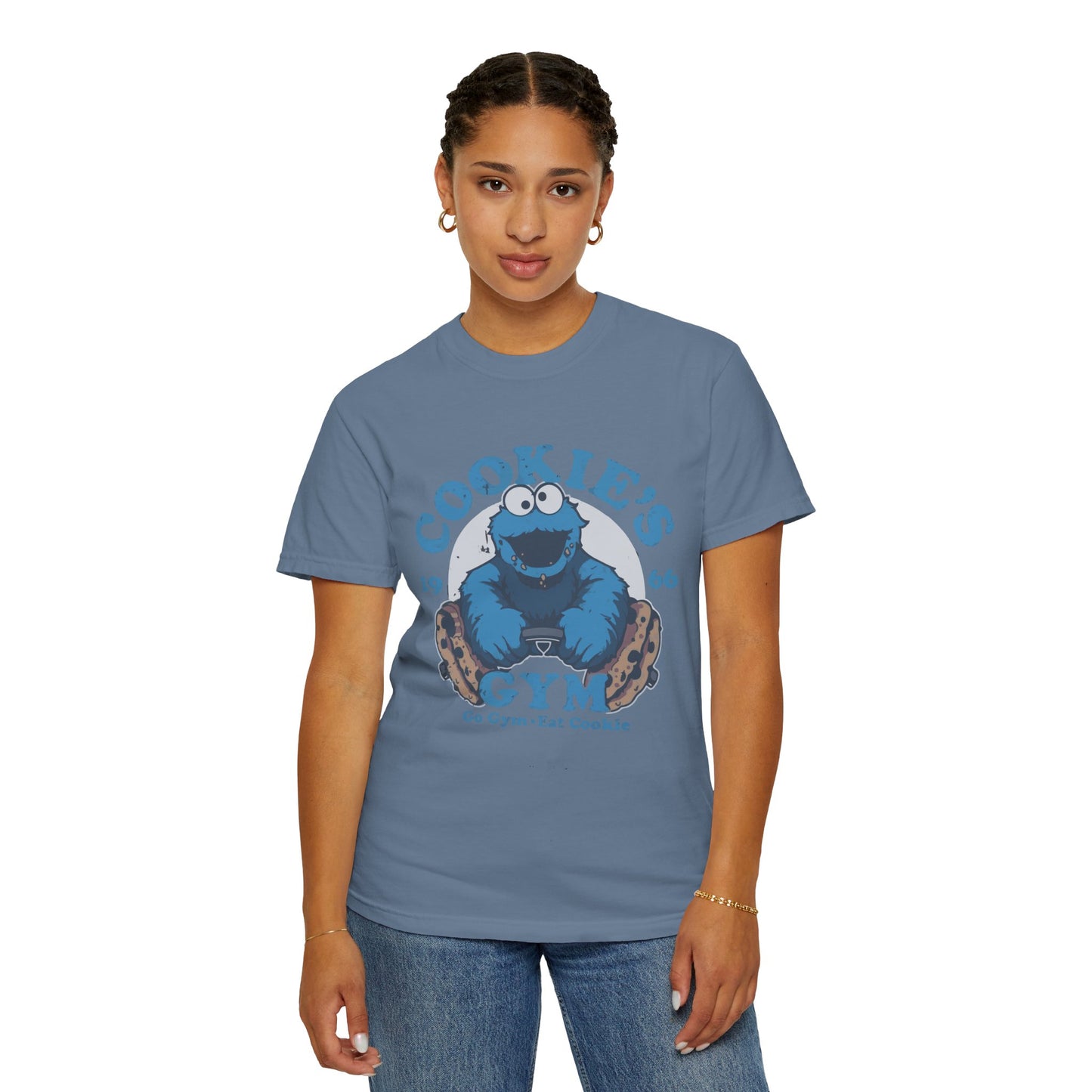 Cookie Monster Inspired Unisex T-Shirt, Fun Gift for Gamers, Casual Wear, Birthday Gift, Kitchen & Gym Motivation