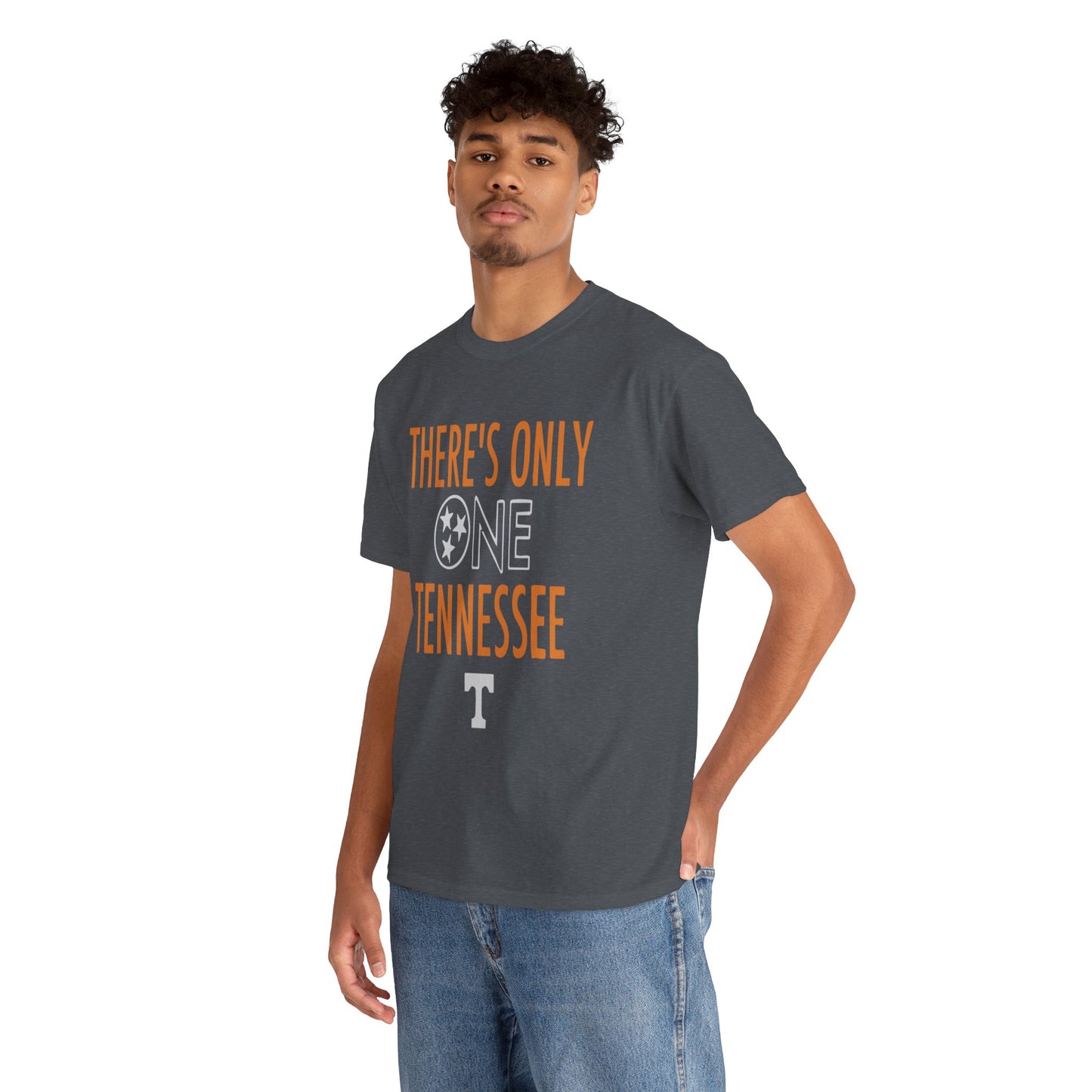 Tennessee Pride Tee, Unisex Heavy Cotton Tee, Tennessee Fans Gift, College Sports Apparel, Casual Everyday Wear, State Pride Shirt