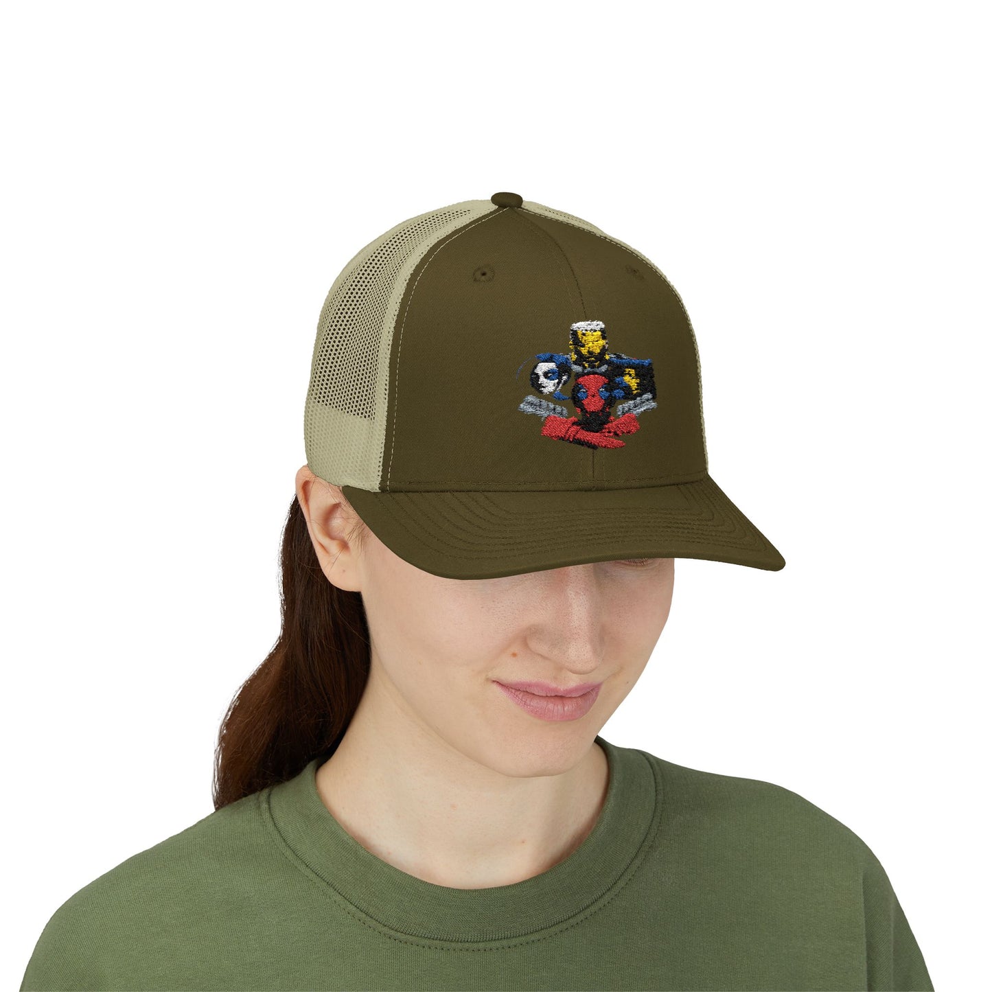 Snapback Trucker Cap - Deadpool Marvel, Deadpool 2 Movie Design