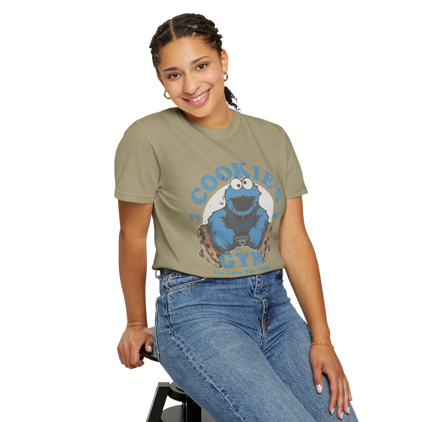 Cookie Monster Inspired Unisex T-Shirt, Fun Gift for Gamers, Casual Wear, Birthday Gift, Kitchen & Gym Motivation
