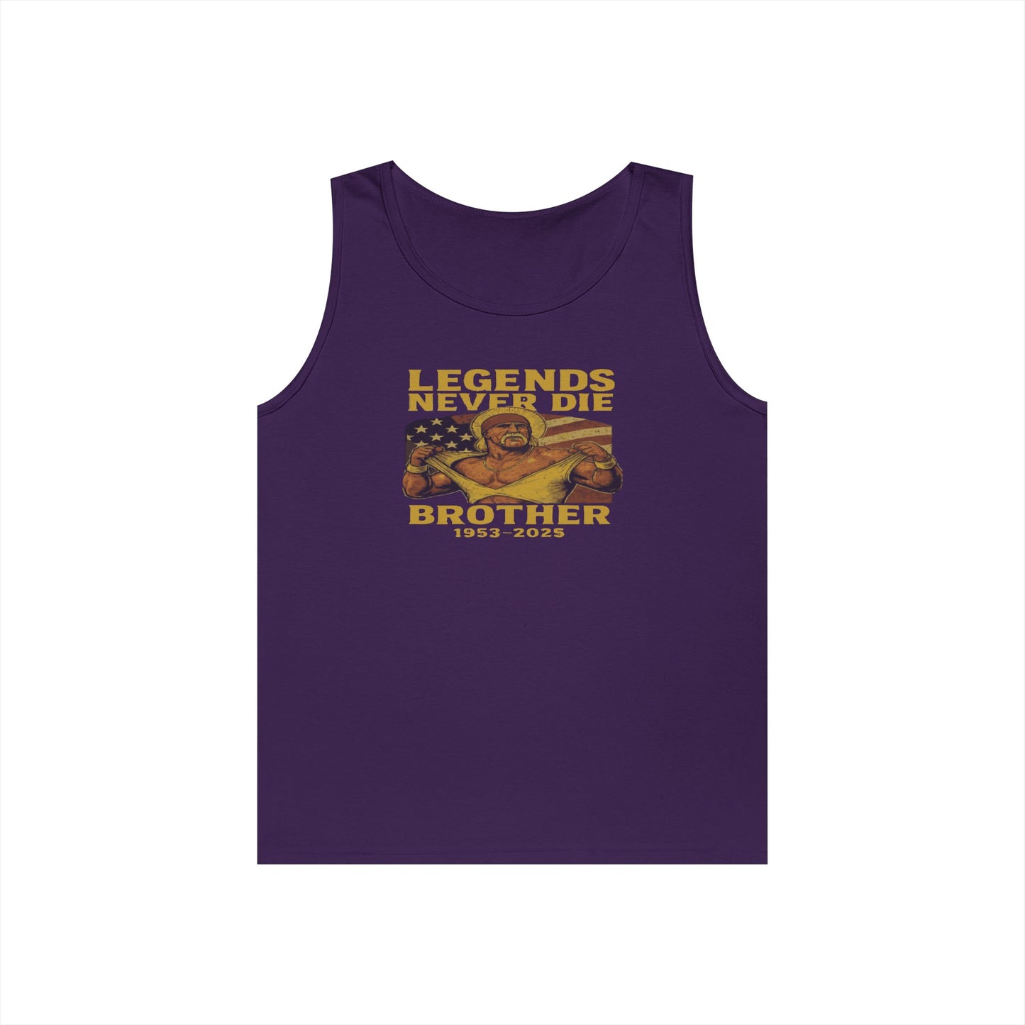 Unisex Heavy Cotton Tank Top | Legends Never Die Brother, Memorial Gift, Casual Wear, Summer Outfit, Unique Tribute