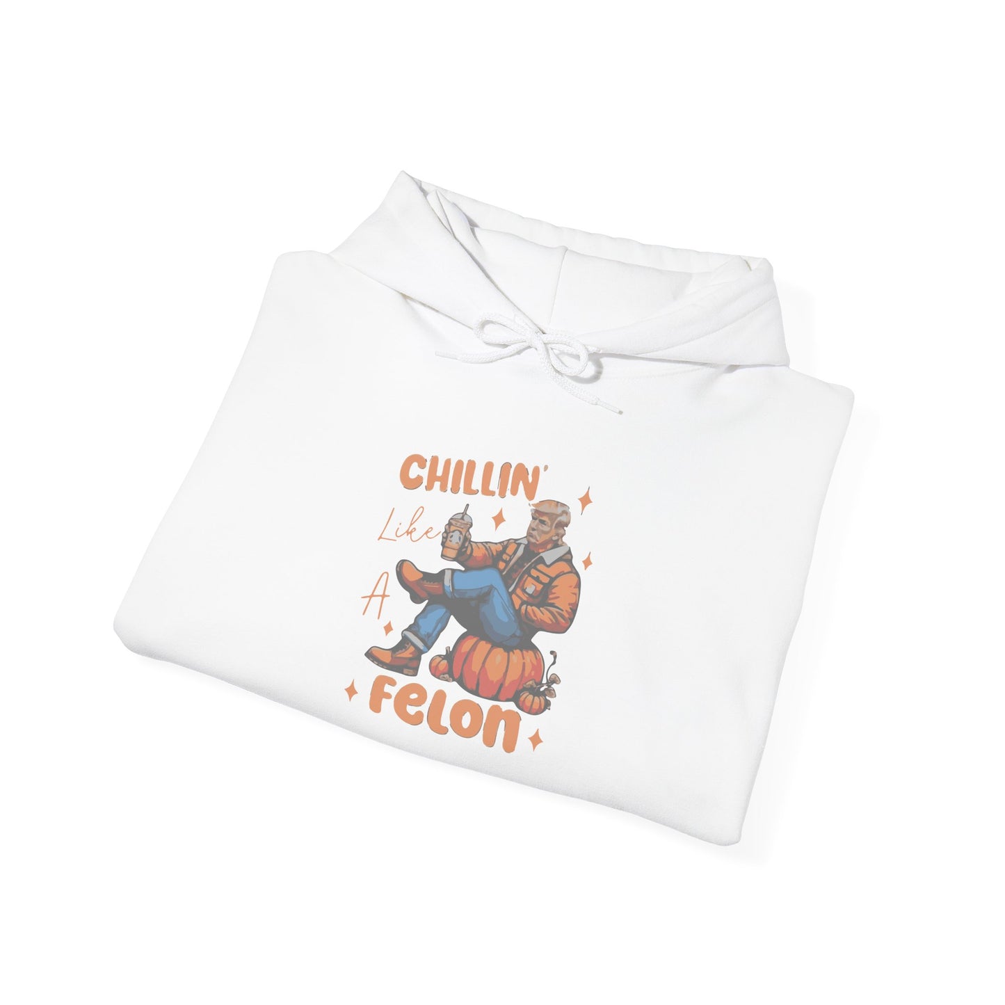 Chillin' Like a Felon Hoodie - Cozy Unisex Sweatshirt for Fall Celebrations
