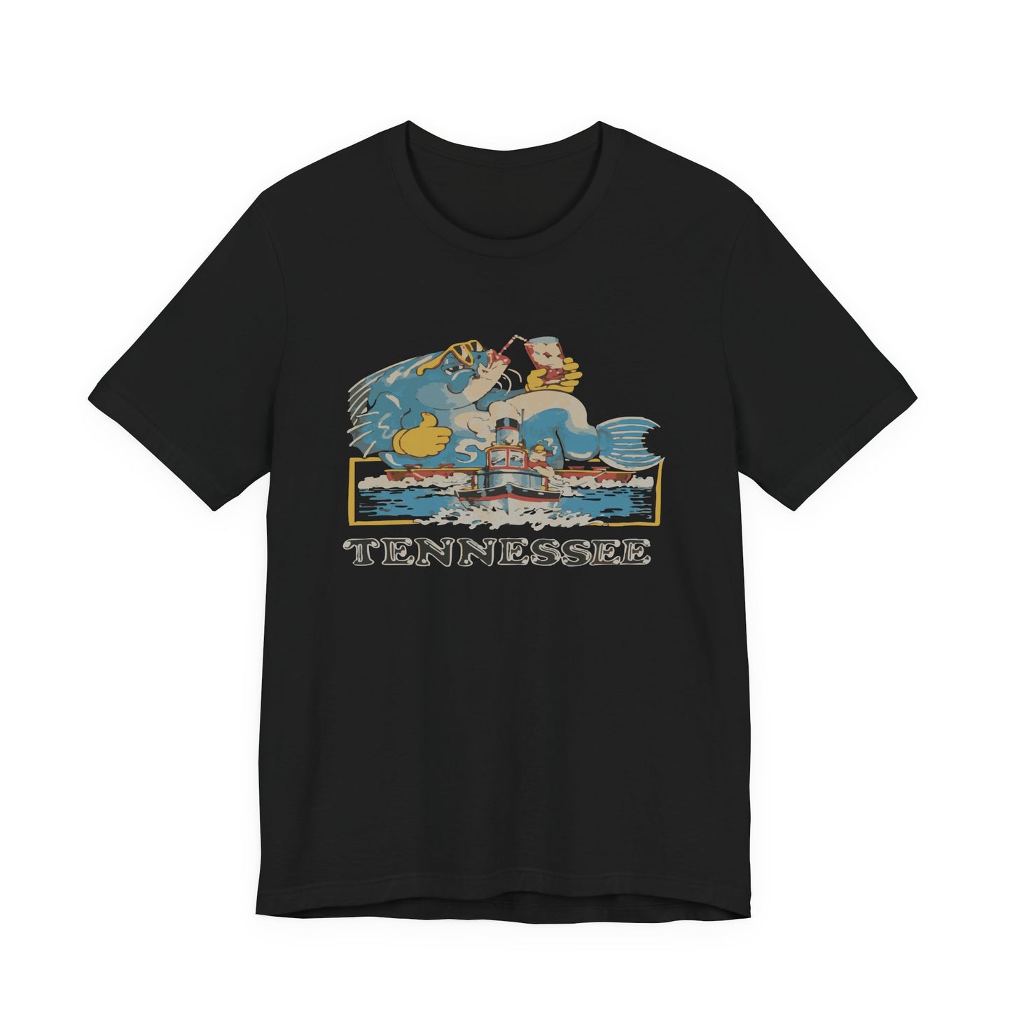 Tennessee Vintage Graphic Tee, Unisex Jersey Short Sleeve T-Shirt, Souvenir Shirt, Vacation Wear, Gift for Travelers, Retro Tee