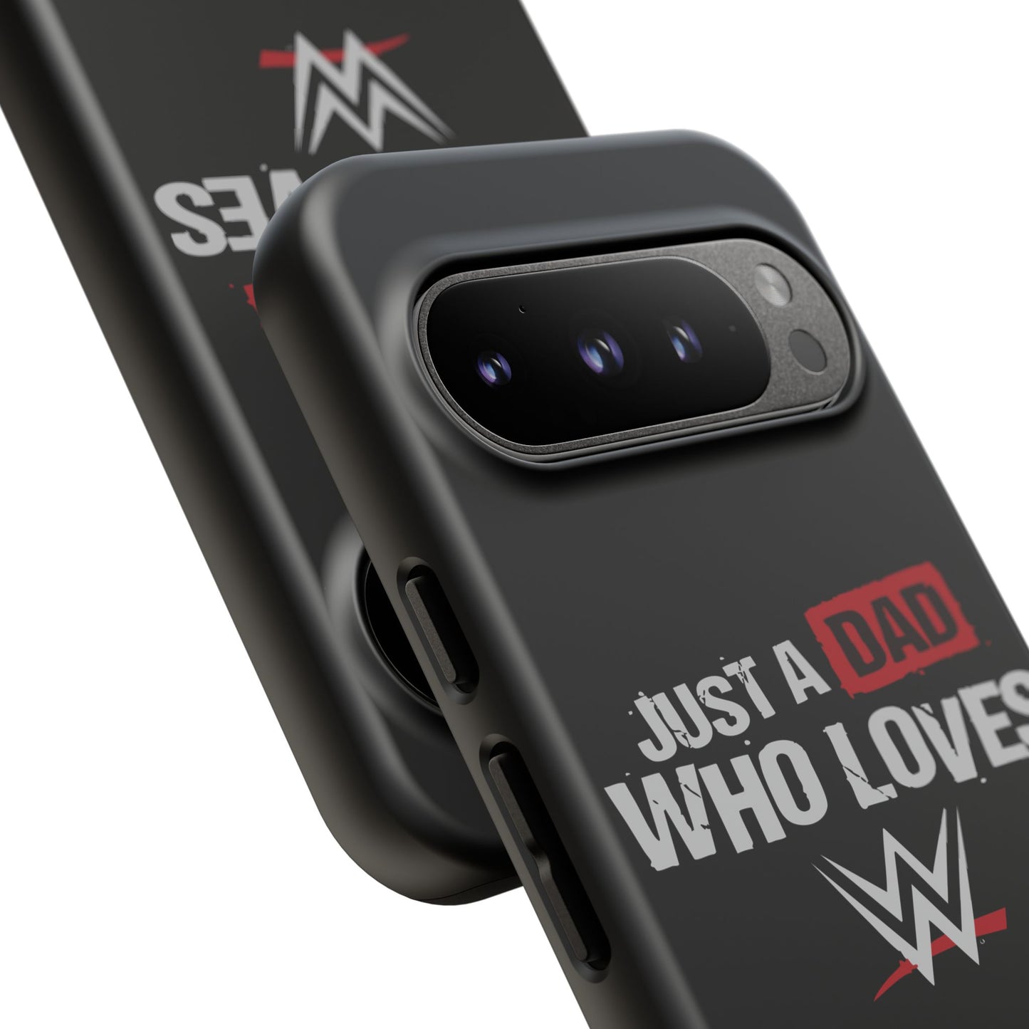 WWE Dad Phone Case, Tough Cases for Fathers, Gifts for Dad, Father's Day, Wrestling Fan Merchandise, Just a Dad Who Loves WWE