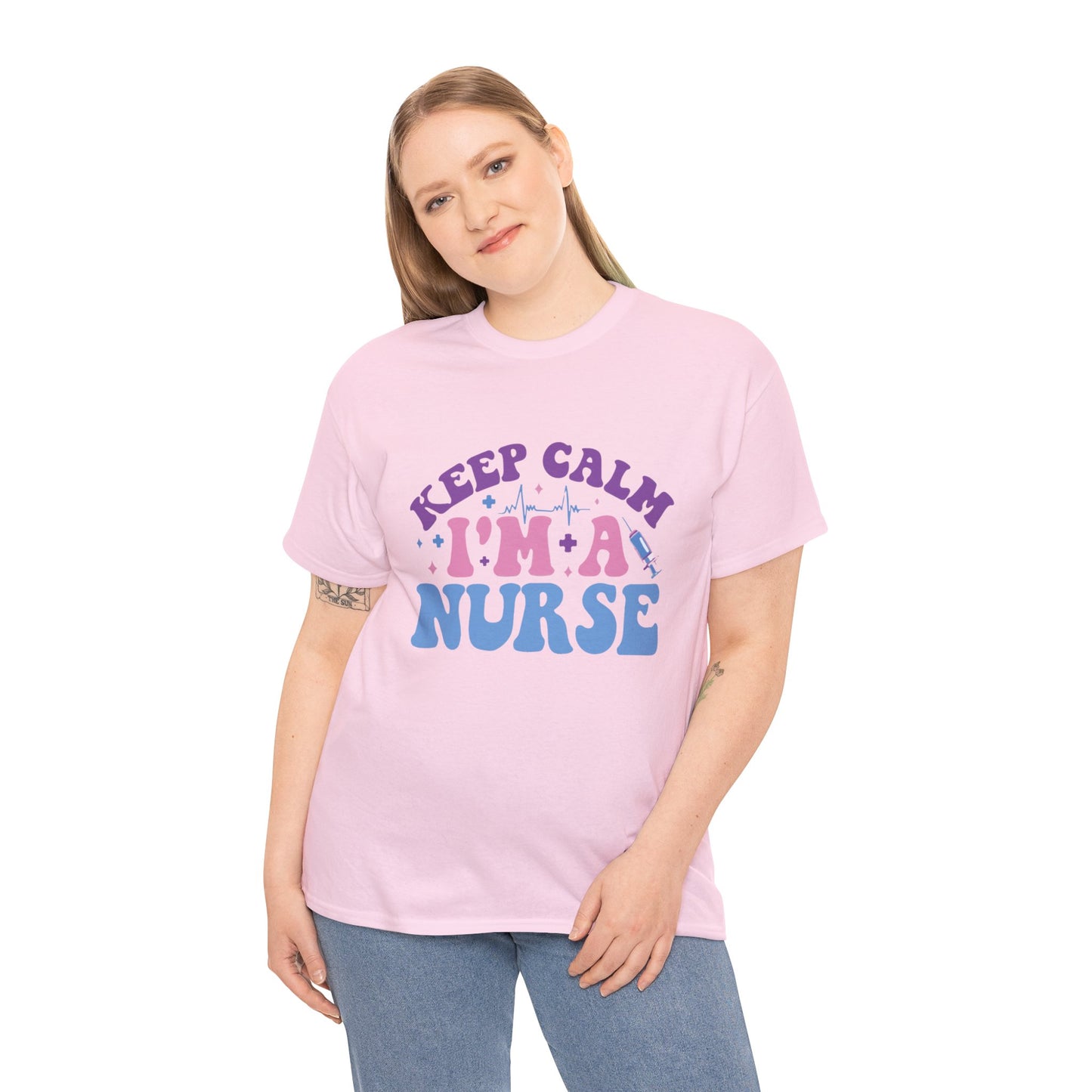Nurse Appreciation Heavy Cotton Tee, Funny Nurse Gift, Medical Humor Shirt, Nurse Day Celebration Tee, Caregiver Outfit
