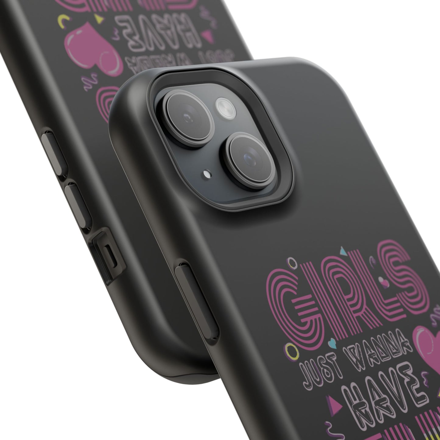 Fun Vibe Phone Case - Girls Just Wanna Have Fun Cell Case, Impact-Resistant Cover, Gift for Teens, Birthday Party Accessory, Trendy Tech