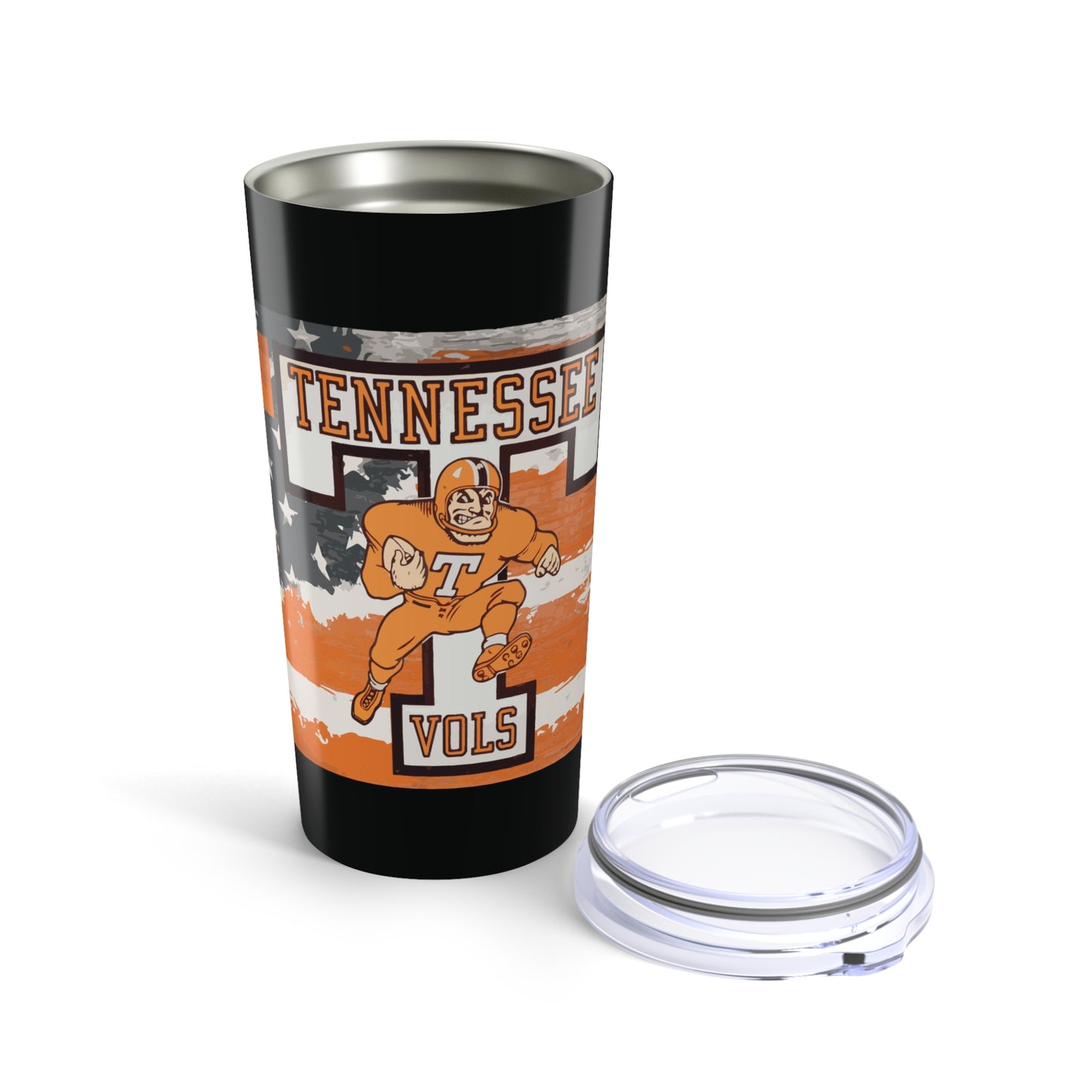 Tennessee Vols Tumbler, Sports Fan Travel Mug, Gift for College Alumni, Tailgate Accessories, Party Drinkware, Home Bar Decor