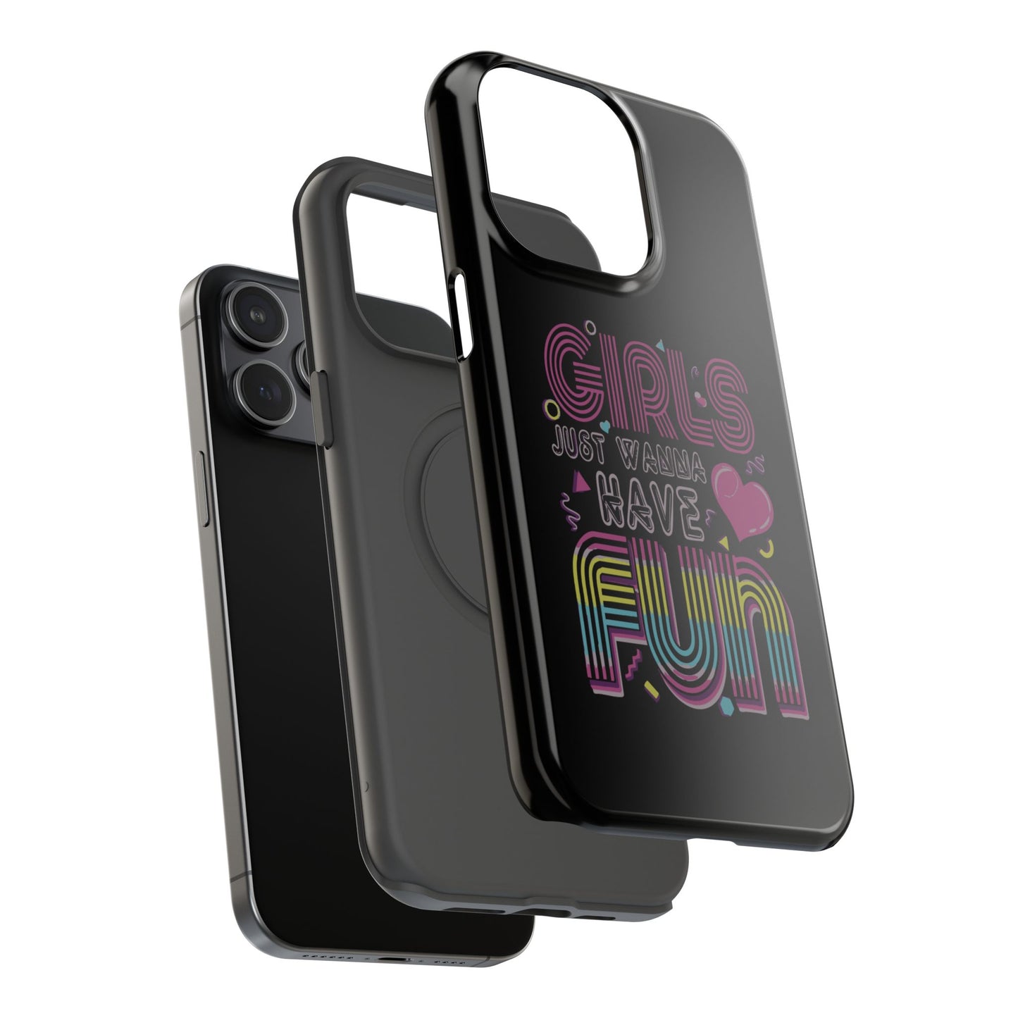 Fun Vibe Phone Case - Girls Just Wanna Have Fun Cell Case, Impact-Resistant Cover, Gift for Teens, Birthday Party Accessory, Trendy Tech