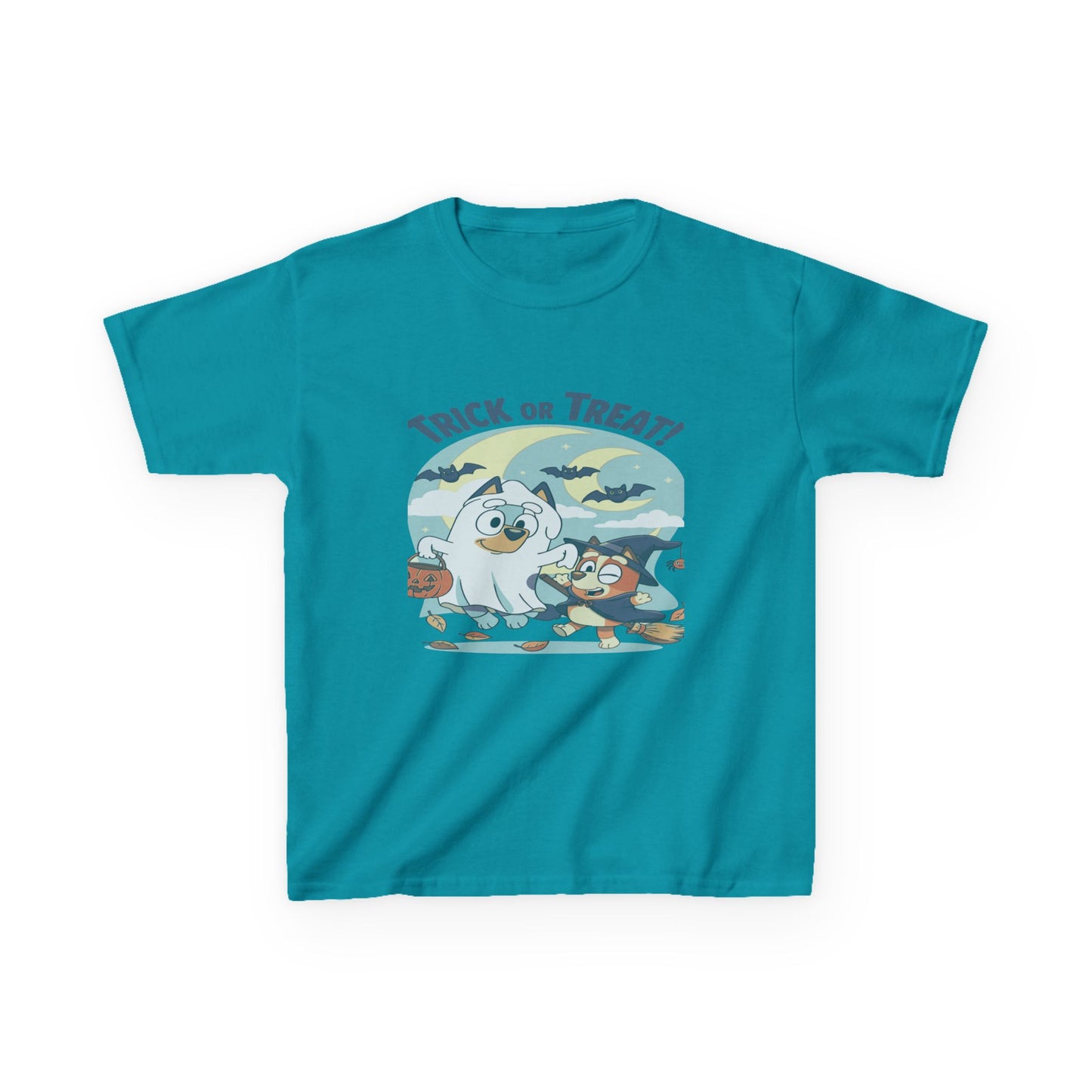 Kids Halloween T-Shirt, Trick or Treat Tee, Fun Ghost & Owl Shirt, Spooky Season Apparel, Cute Costume Top for Kids