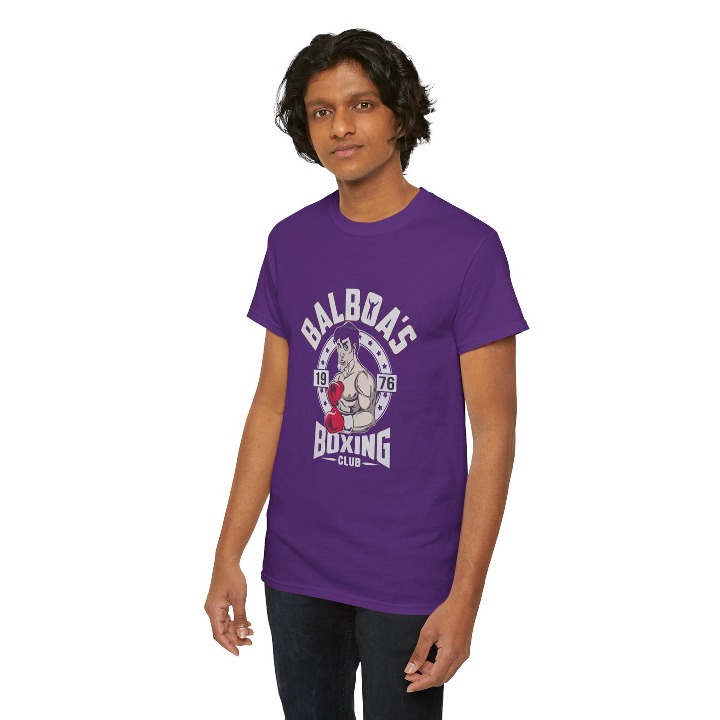Balboa's Boxing Club Unisex Heavy Cotton Tee - Vintage Sports Shirt, Gym Apparel, Boxing Fan Gear, Fitness Gift, Casual Wear