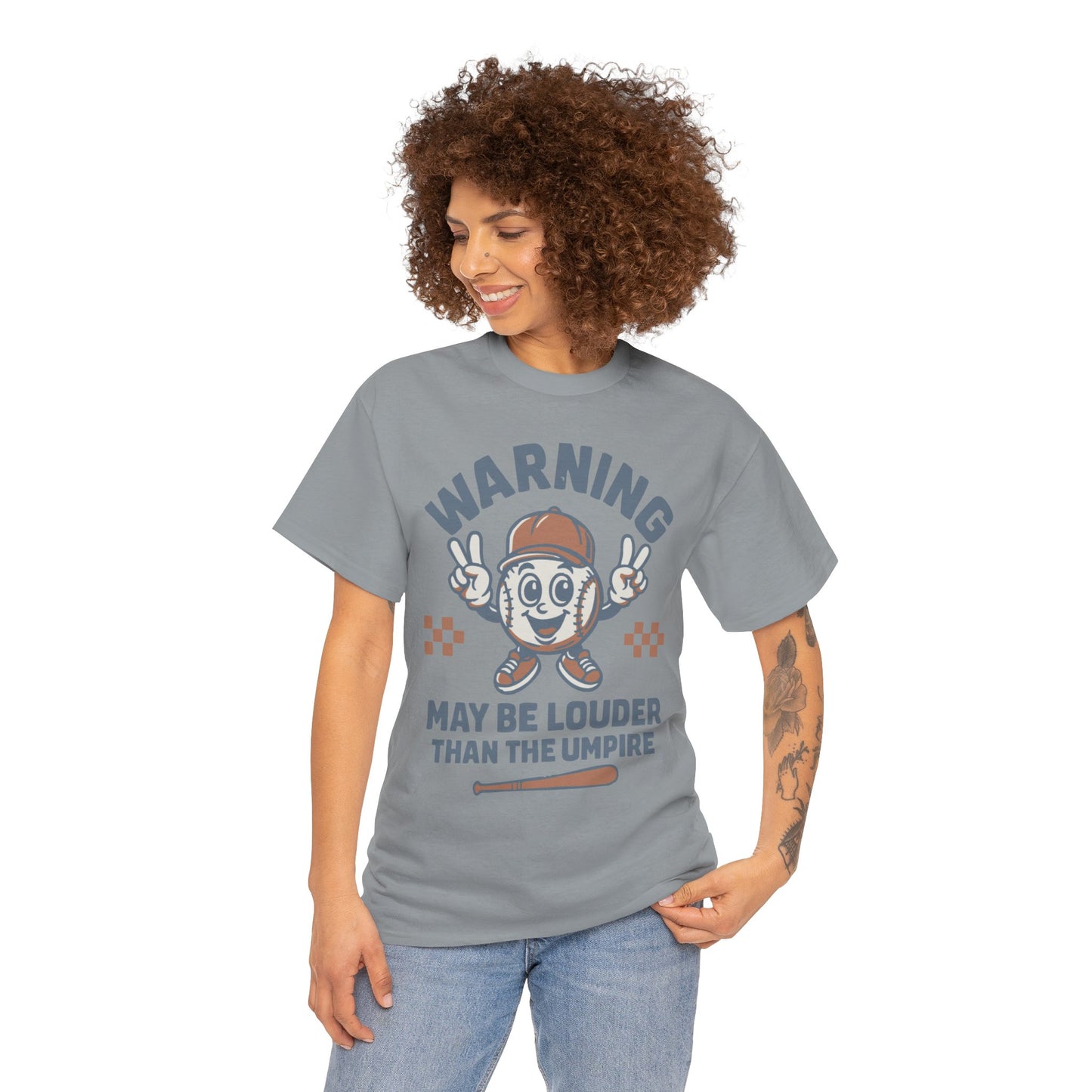 Warning T-Shirt, Fun Umpire Tee, Unique Sports Gift, Casual Wear, Perfect for Baseball Fans