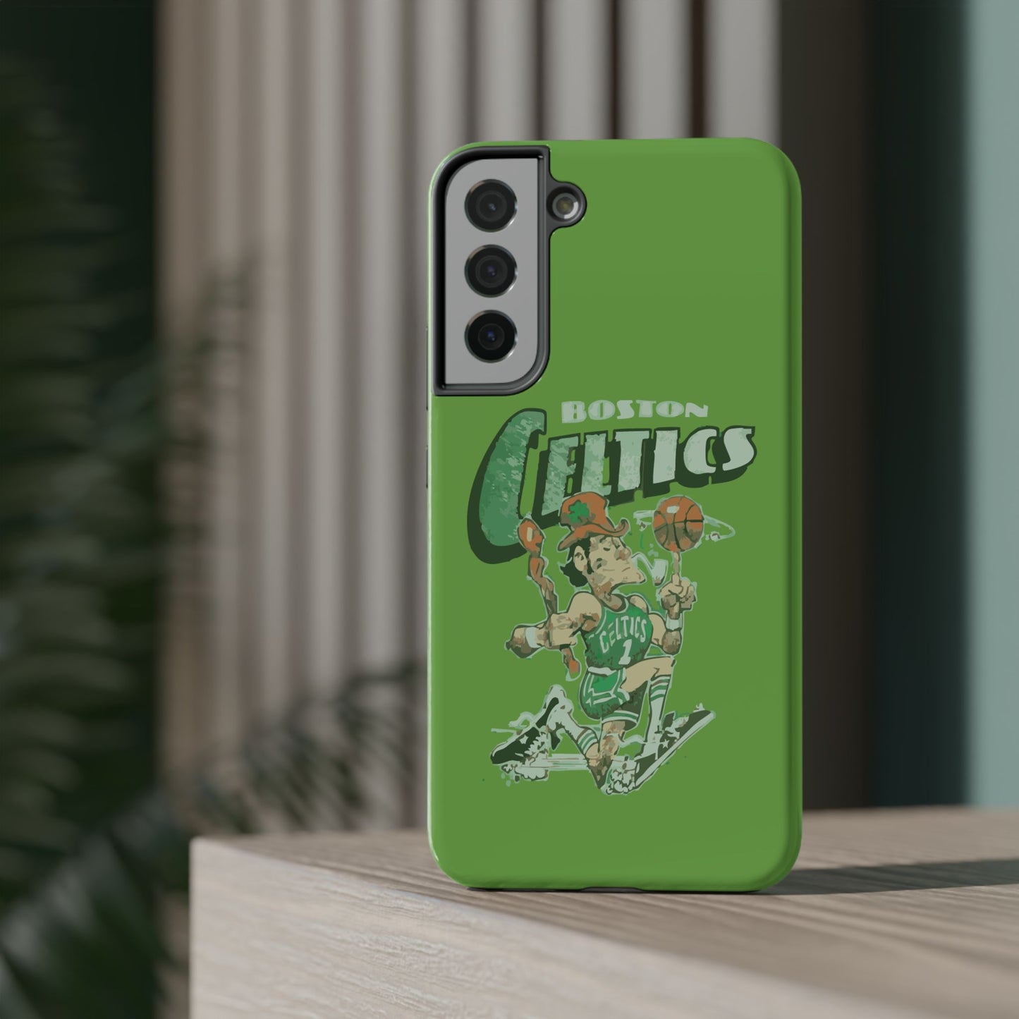 Boston Celtics Impact-Resistant Phone Case, Basketball Phone Cover, Sports Fan Gift, Sturdy Phone Case, NBA Merchandise, Team Spirit Decor