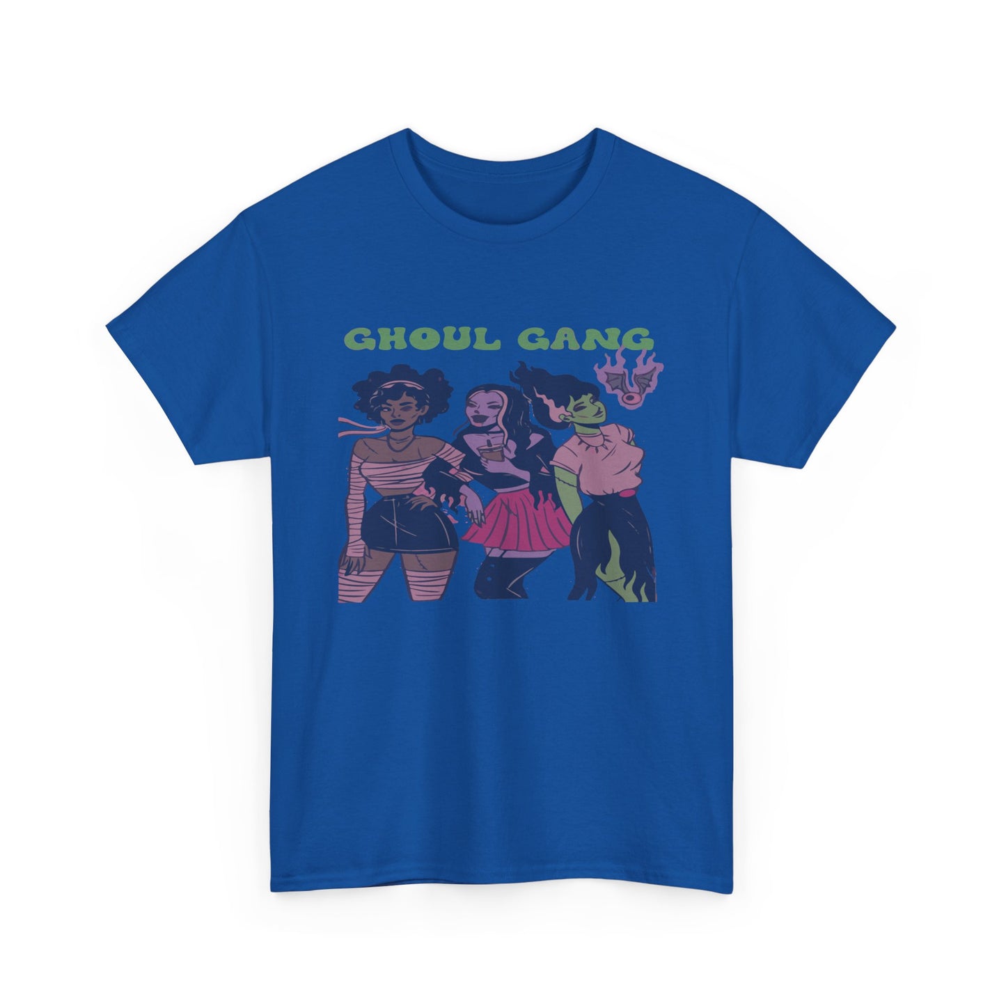 Ghoul Gang Unisex Heavy Cotton Tee | Halloween T-Shirt, Spooky Apparel, Gothic Fashion, Funny Gift, Group Costume